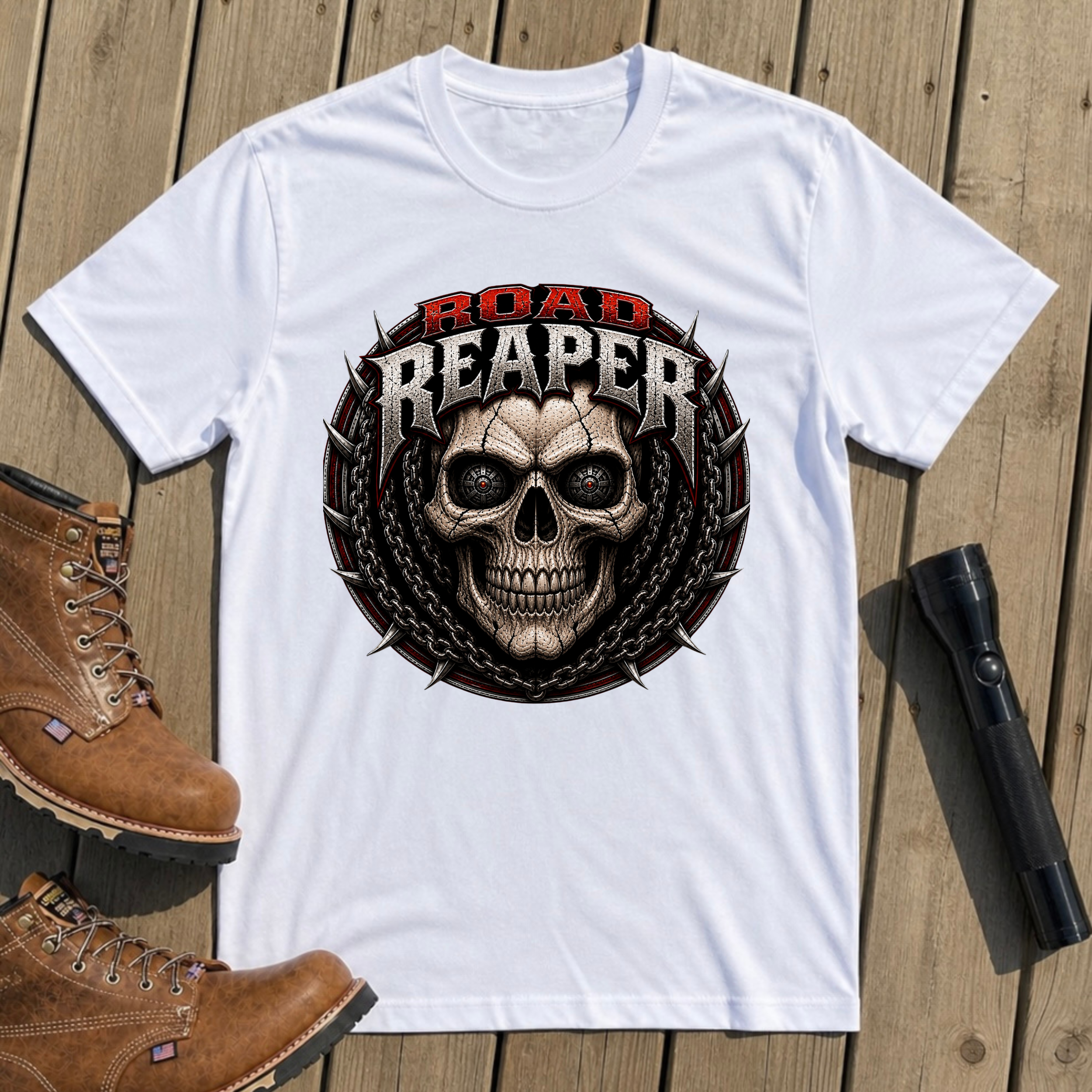 Road Reaper Skull T-Shirt