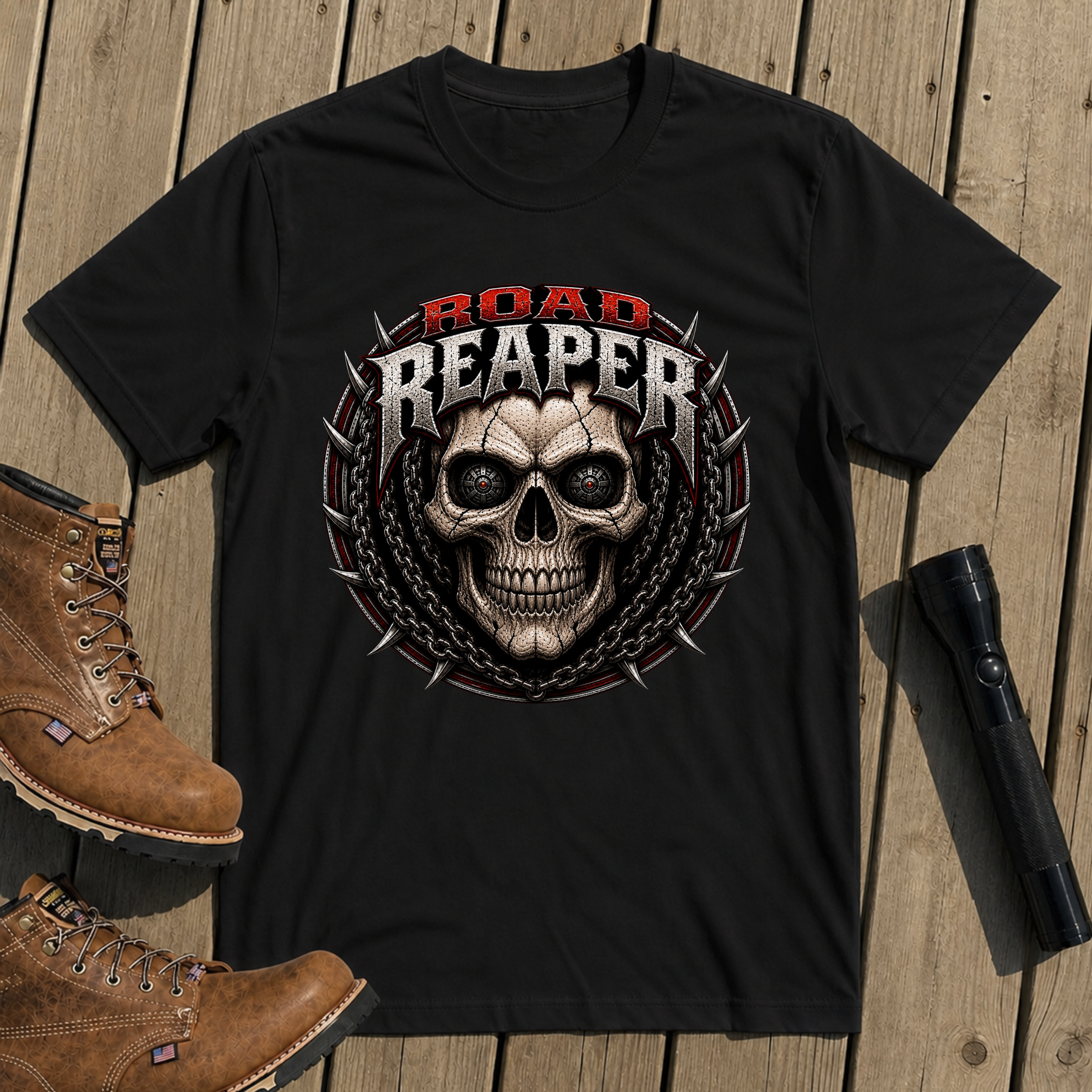 Road Reaper Skull T-Shirt