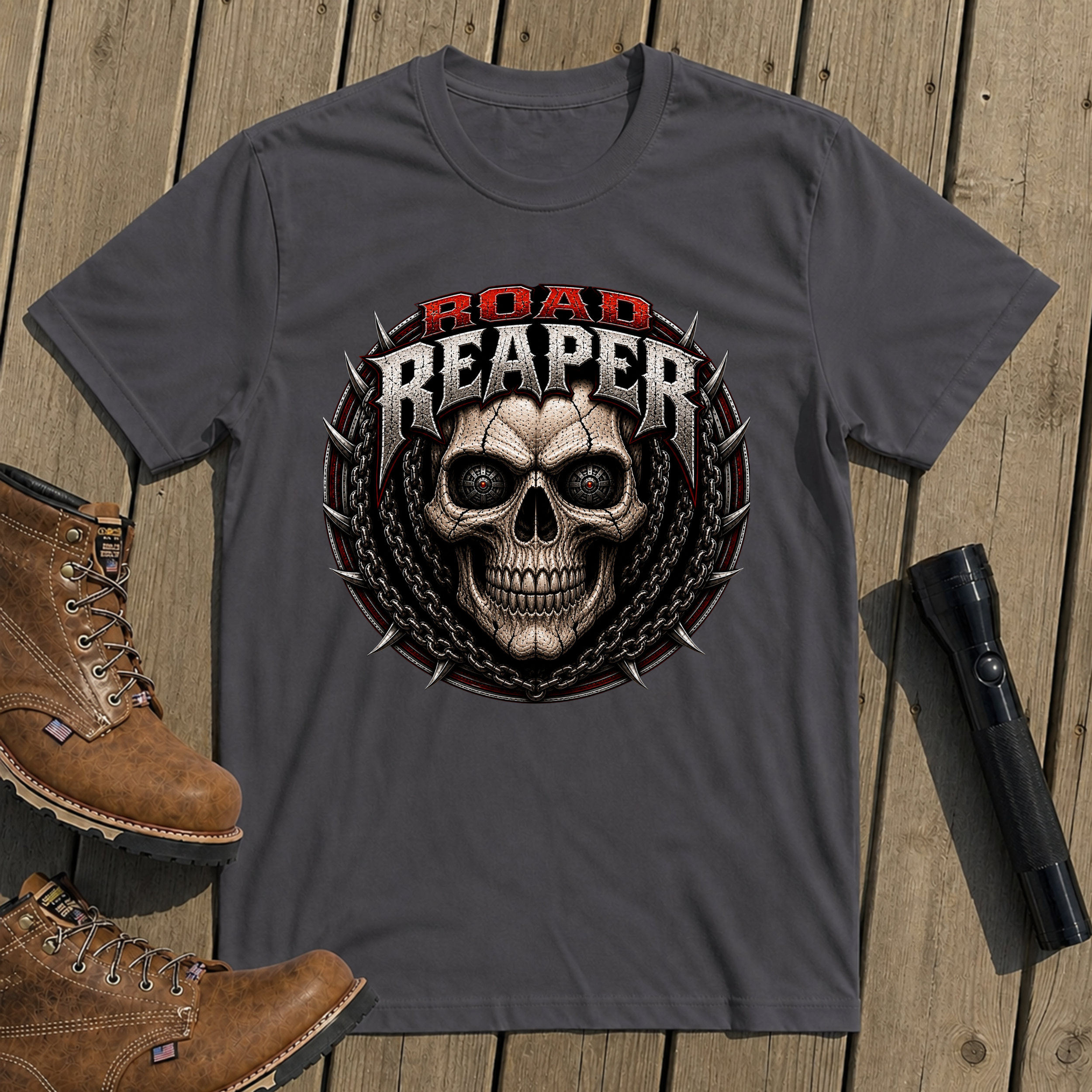 Road Reaper Skull T-Shirt