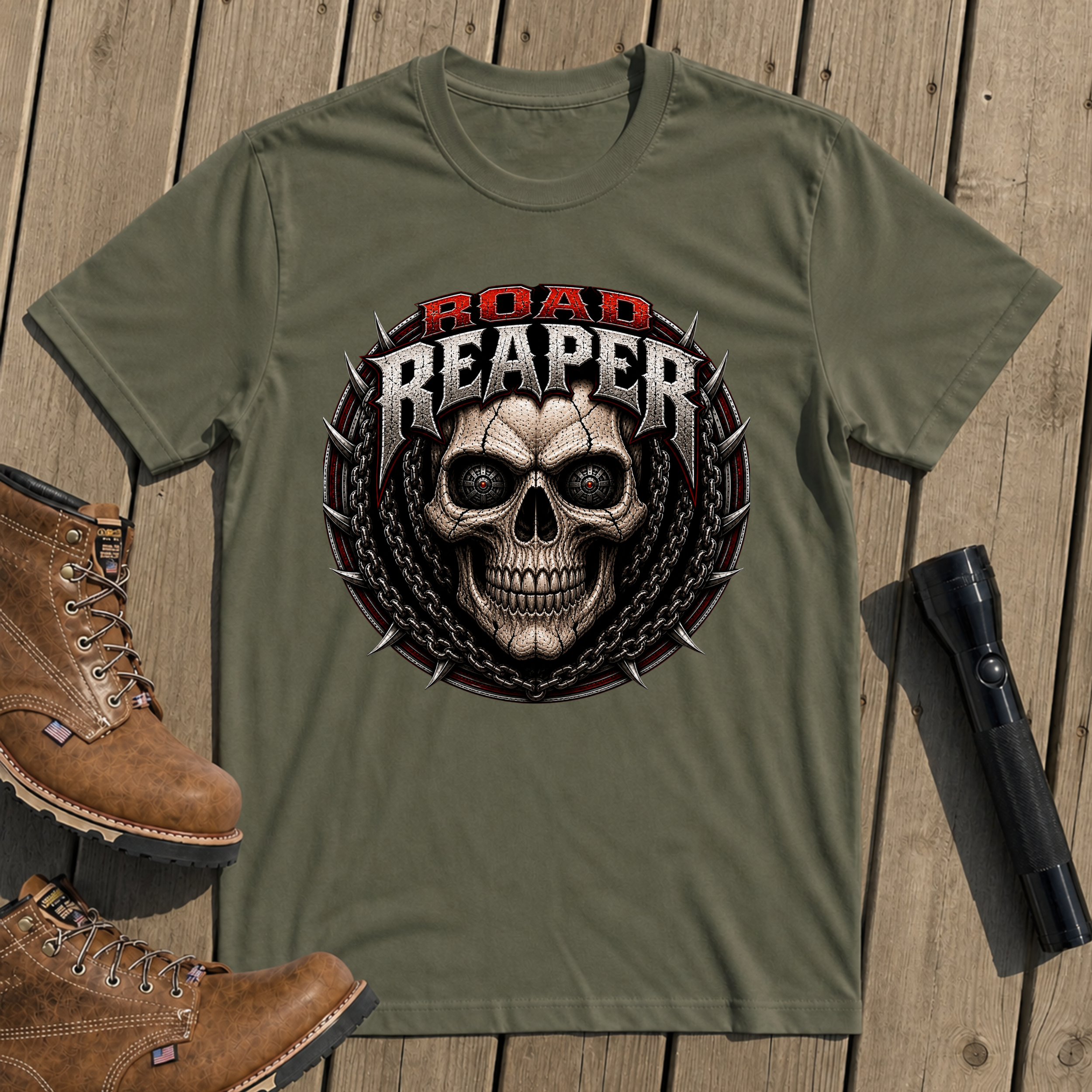 Road Reaper Skull T-Shirt