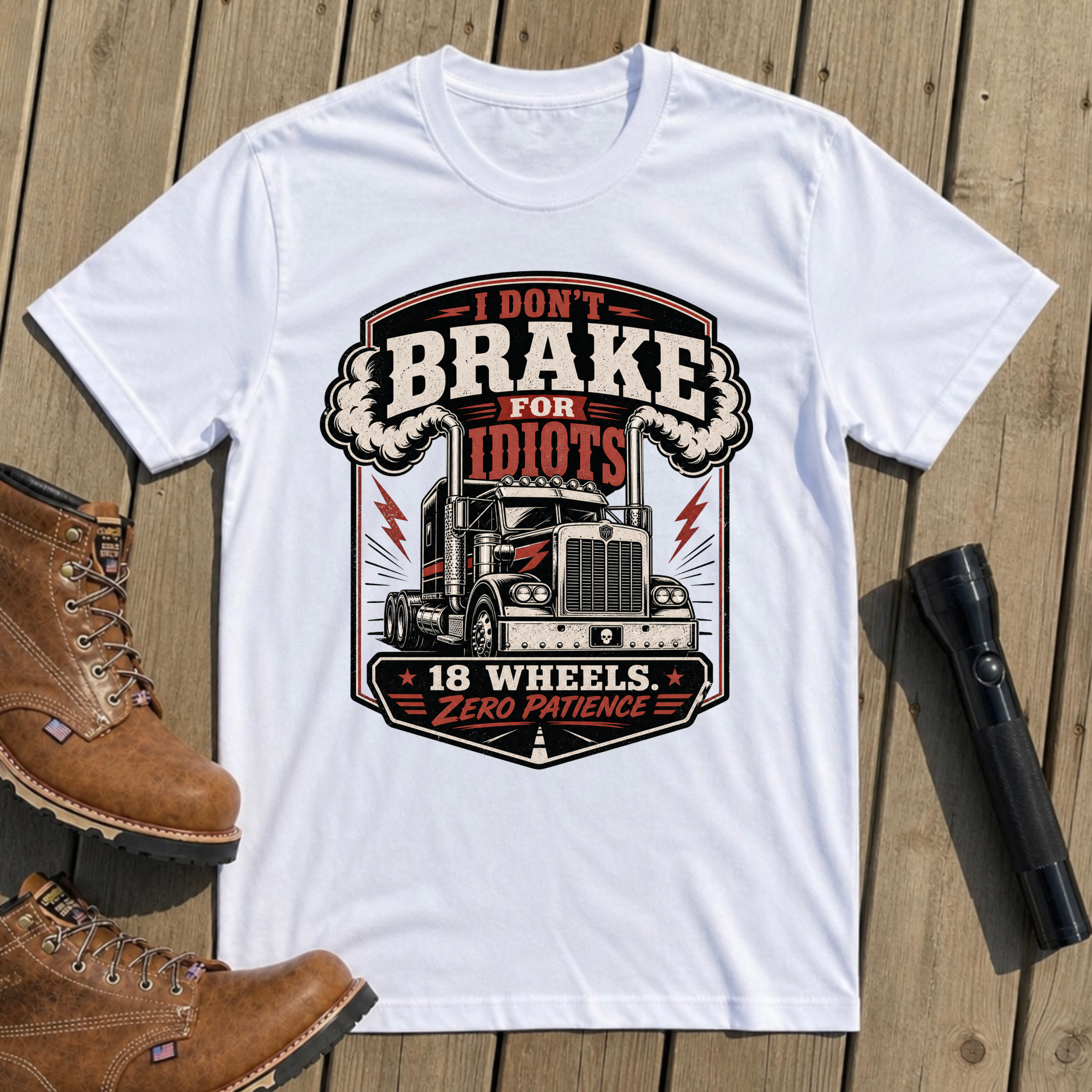 Zero Patience Trucker T-Shirt