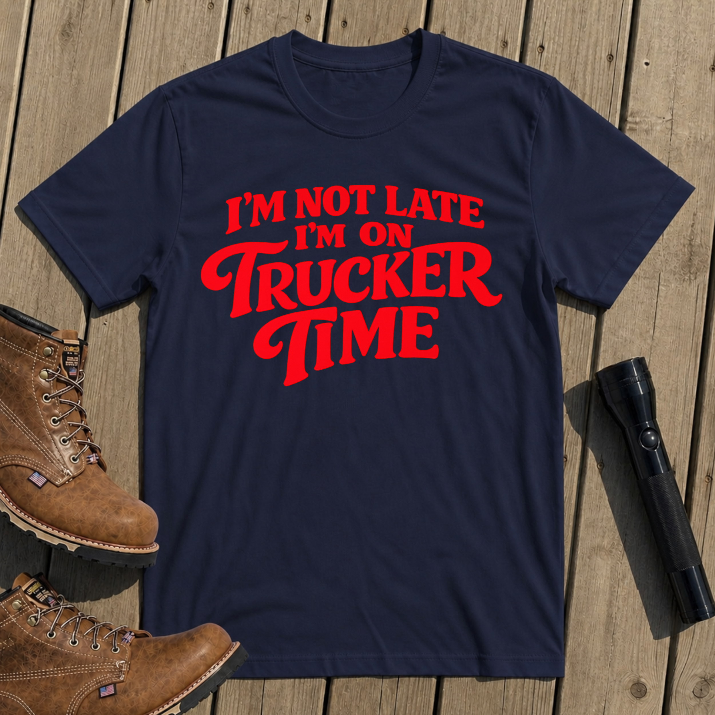 Trucker Time Humor T-Shirt