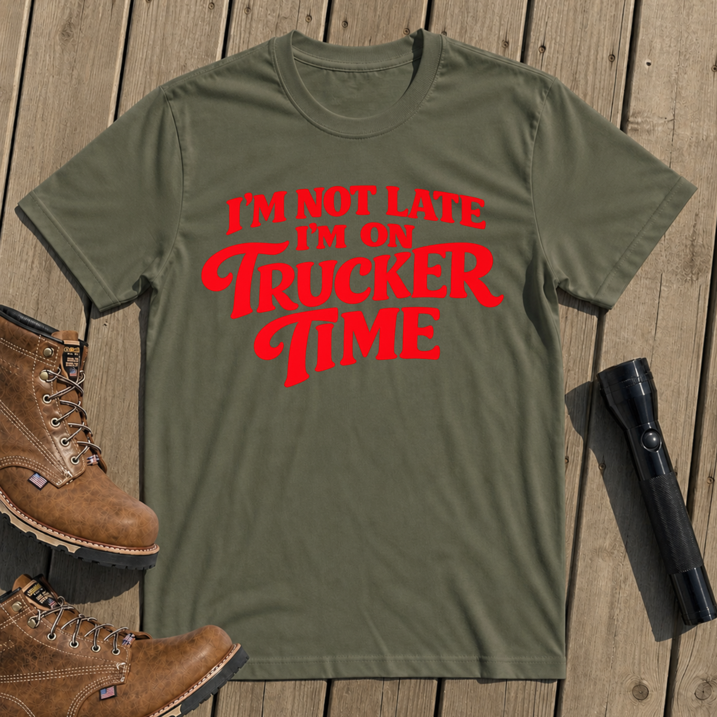 Trucker Time Humor T-Shirt