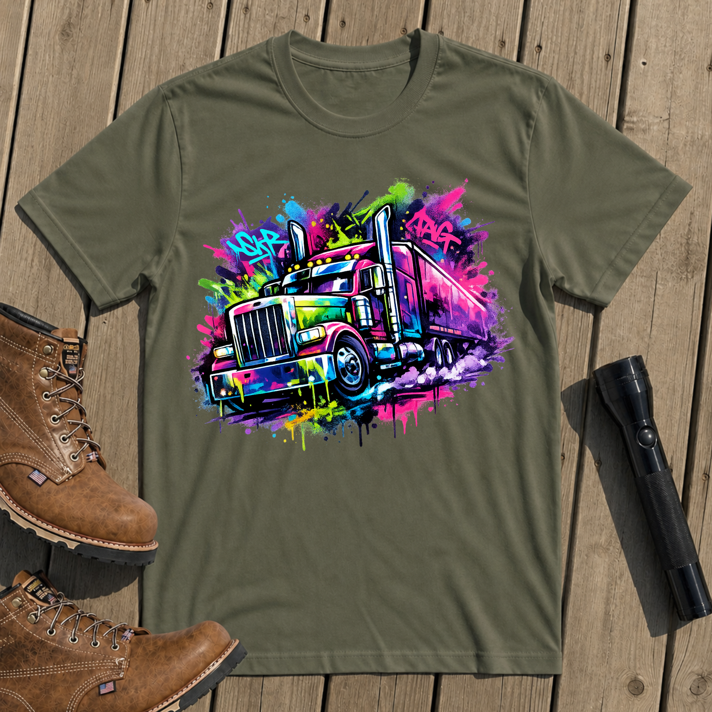 Graffiti Diesel Hauler T-Shirt