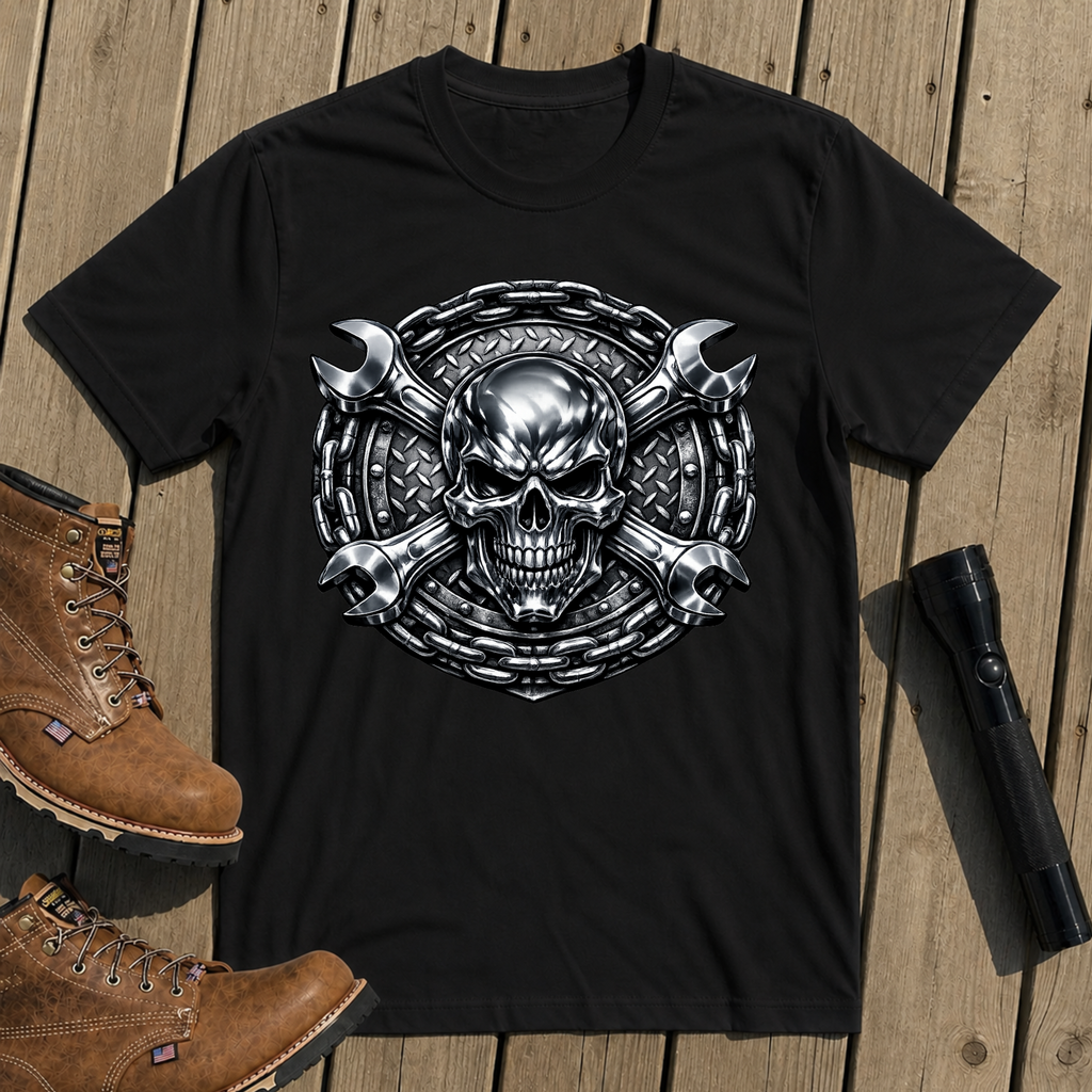 Mechanic Skull Chains T-Shirt