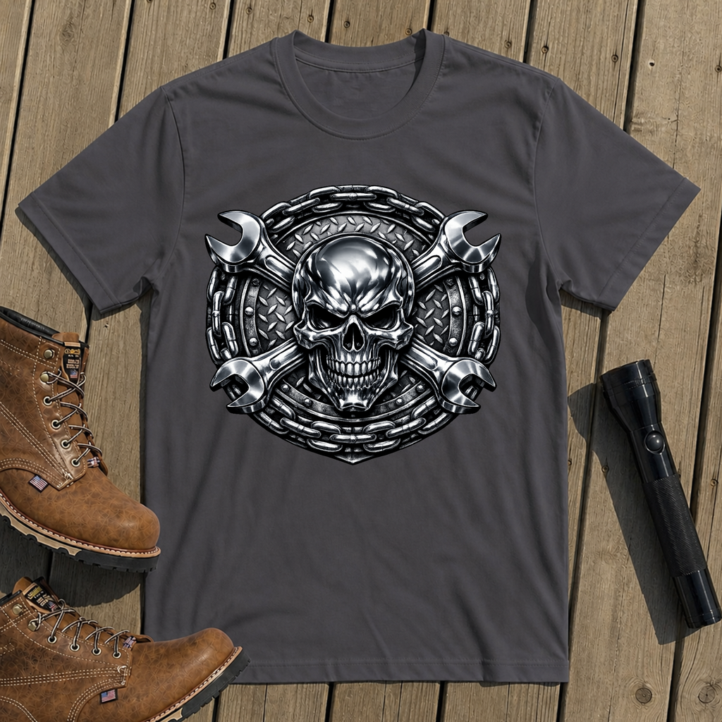 Mechanic Skull Chains T-Shirt