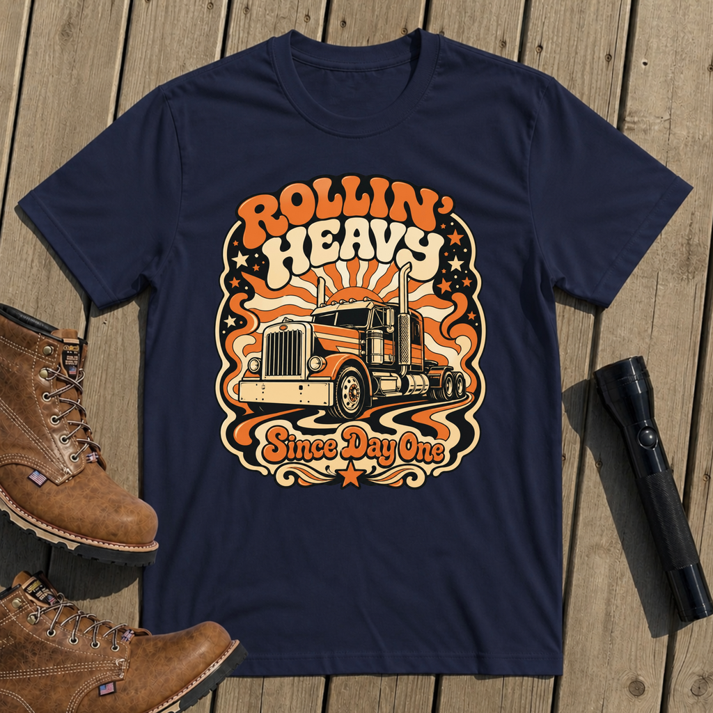 Retro Rollin Heavy T-Shirt