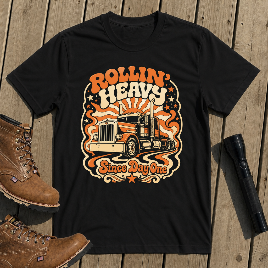 Retro Rollin Heavy T-Shirt