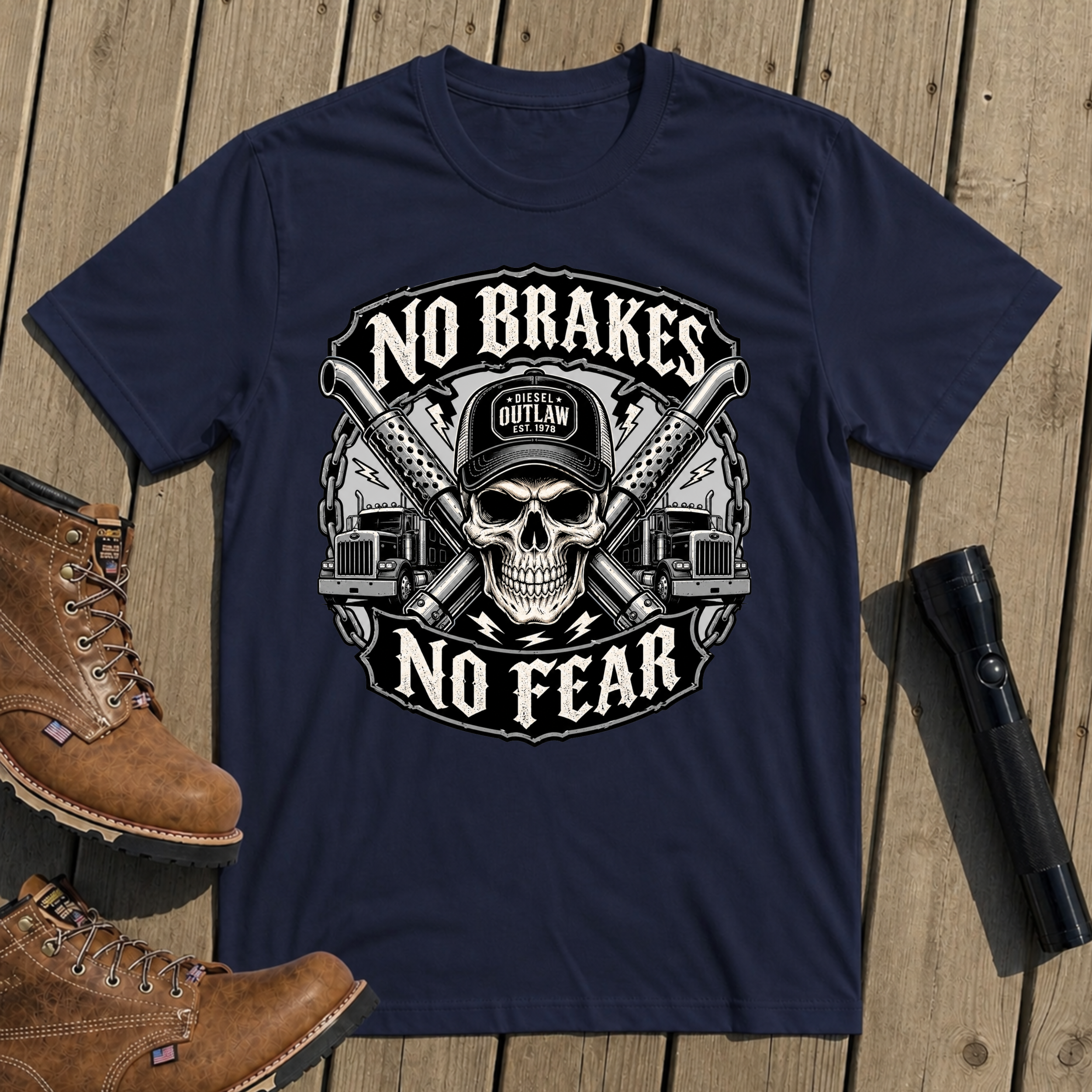 No Brakes No Fear T-Shirt