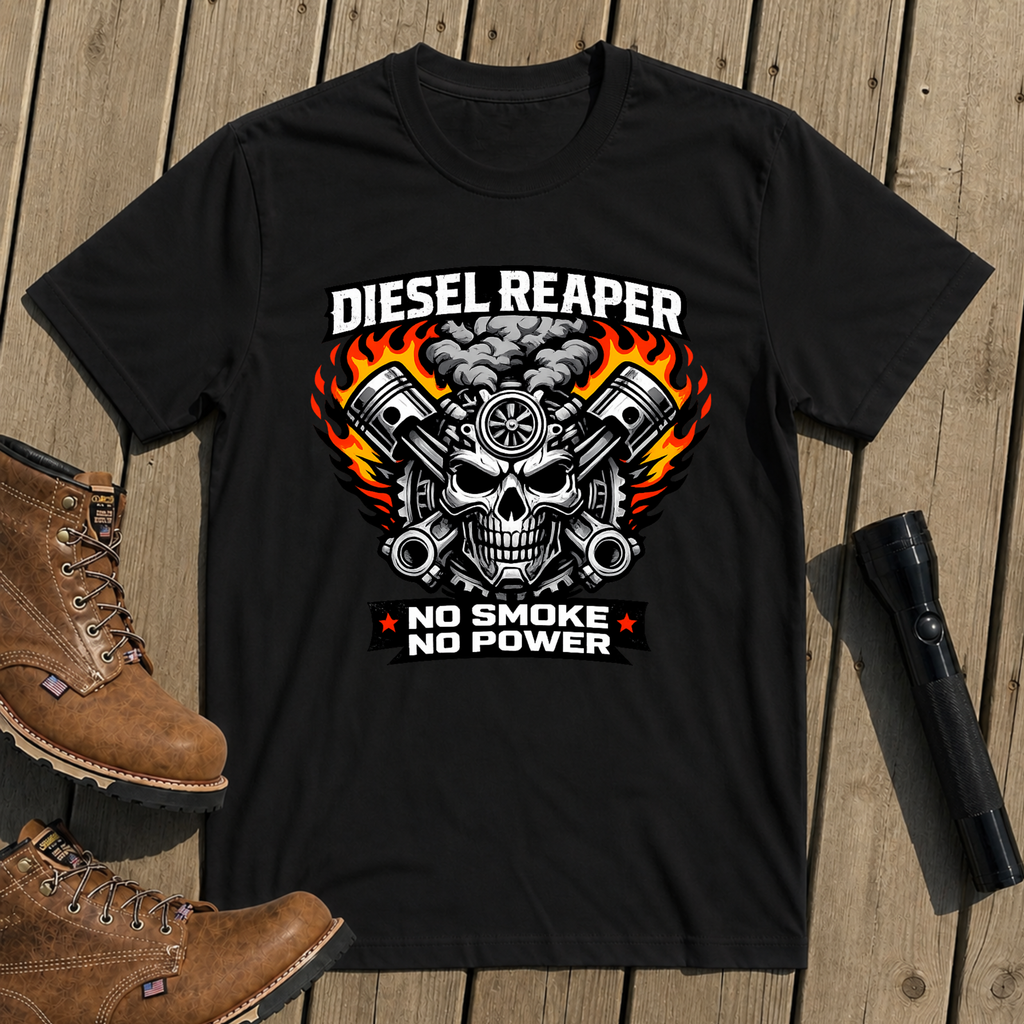 Flaming Diesel Reaper T-Shirt