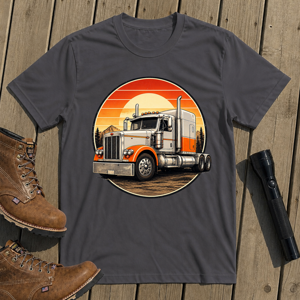 Sunset Rig Circle T-Shirt