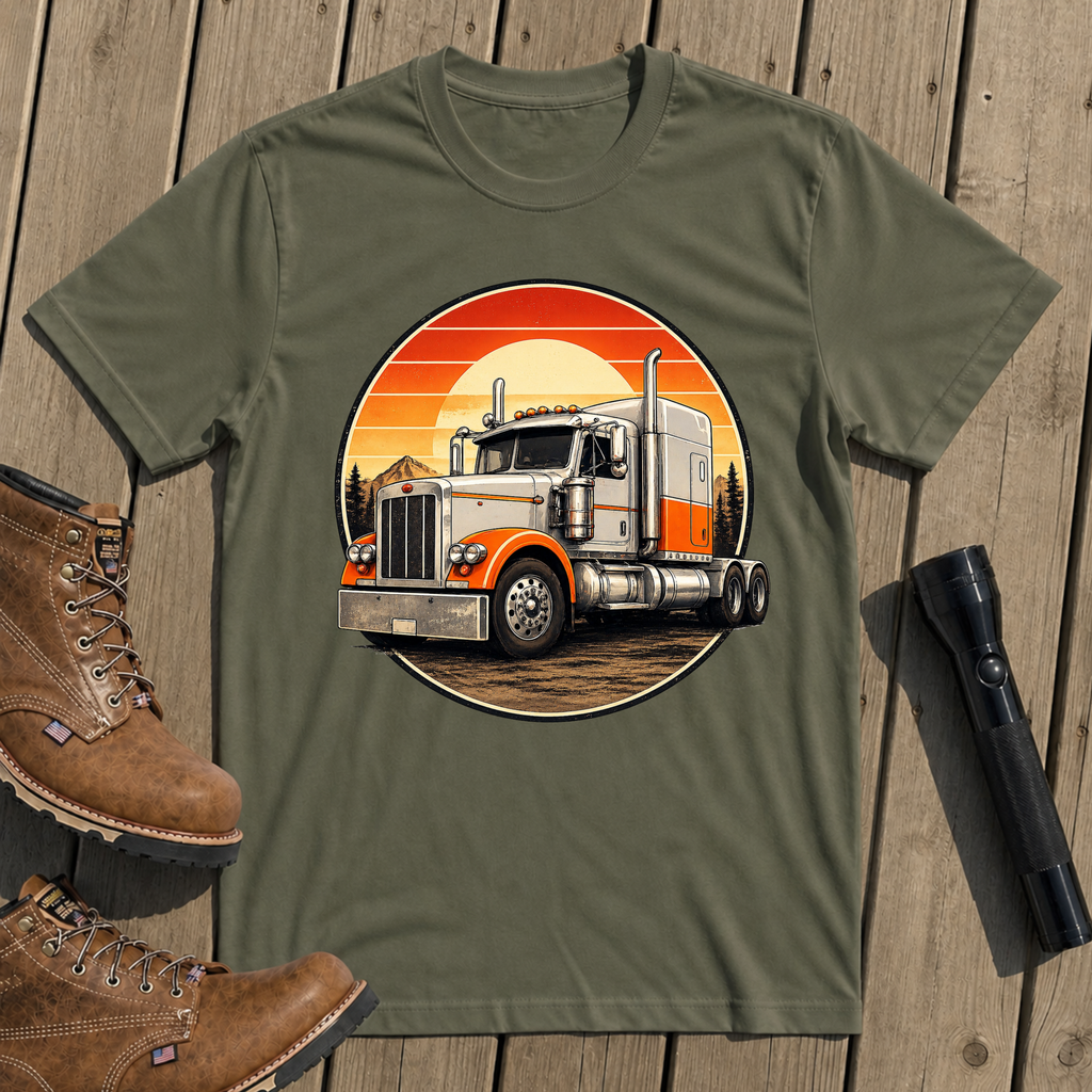 Sunset Rig Circle T-Shirt