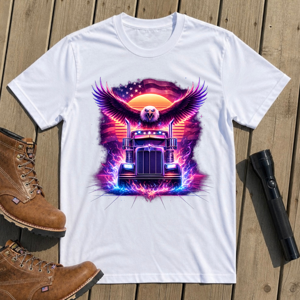 Neon Eagle Truck T-Shirt
