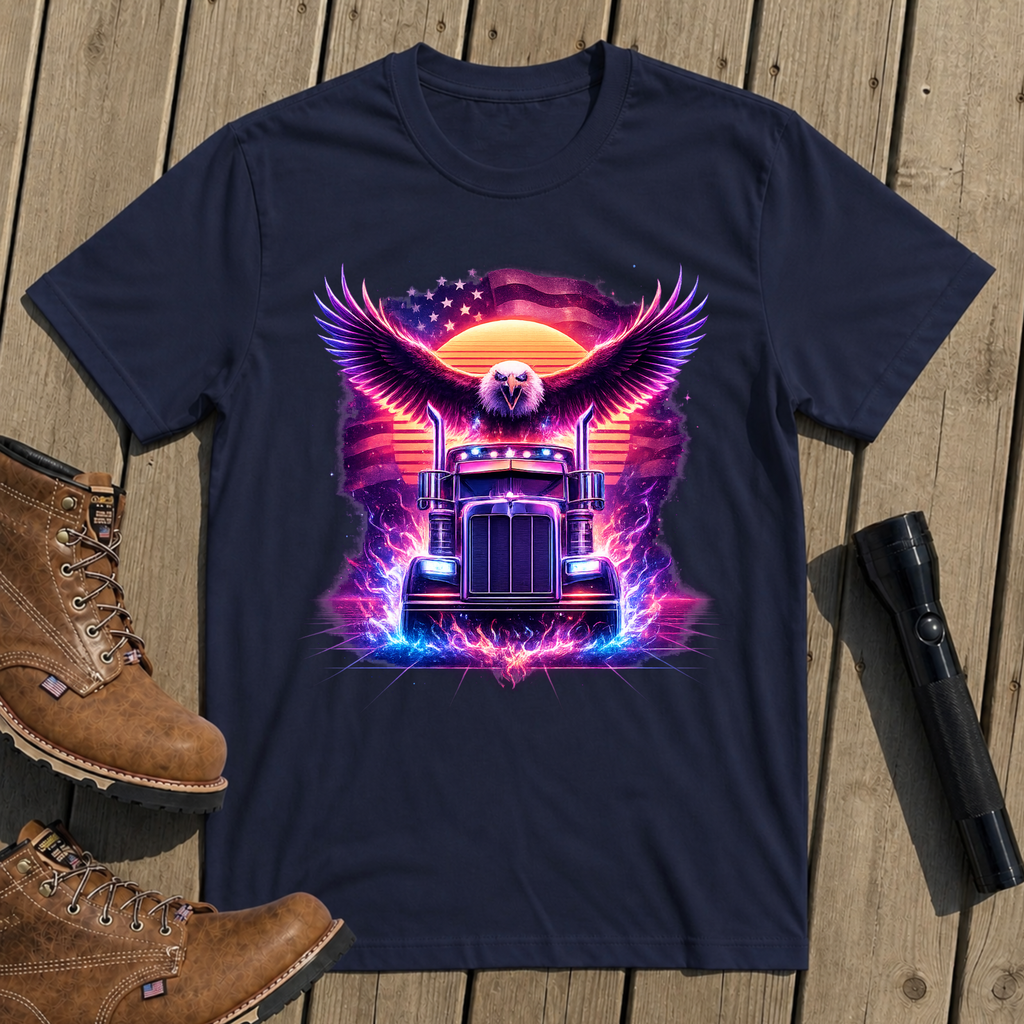 Neon Eagle Truck T-Shirt