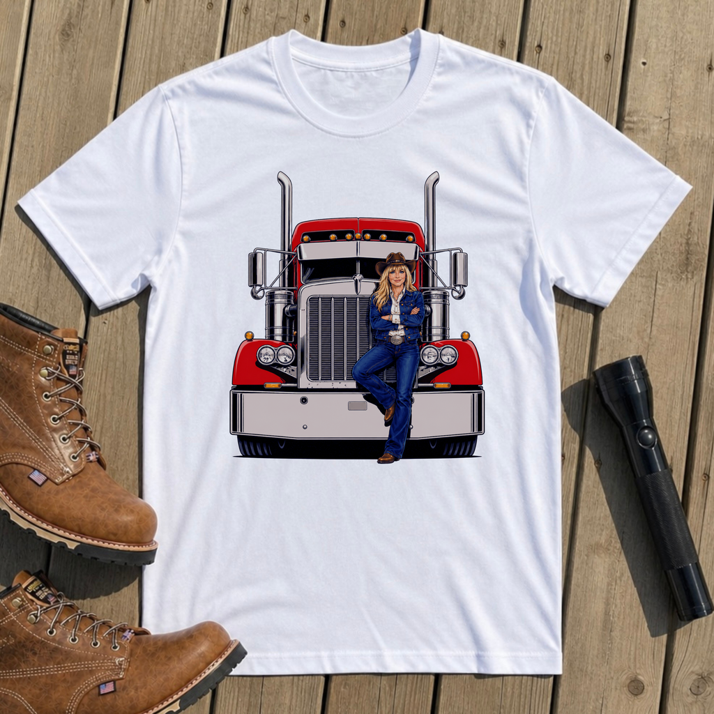 Red Rig Portrait T-Shirt