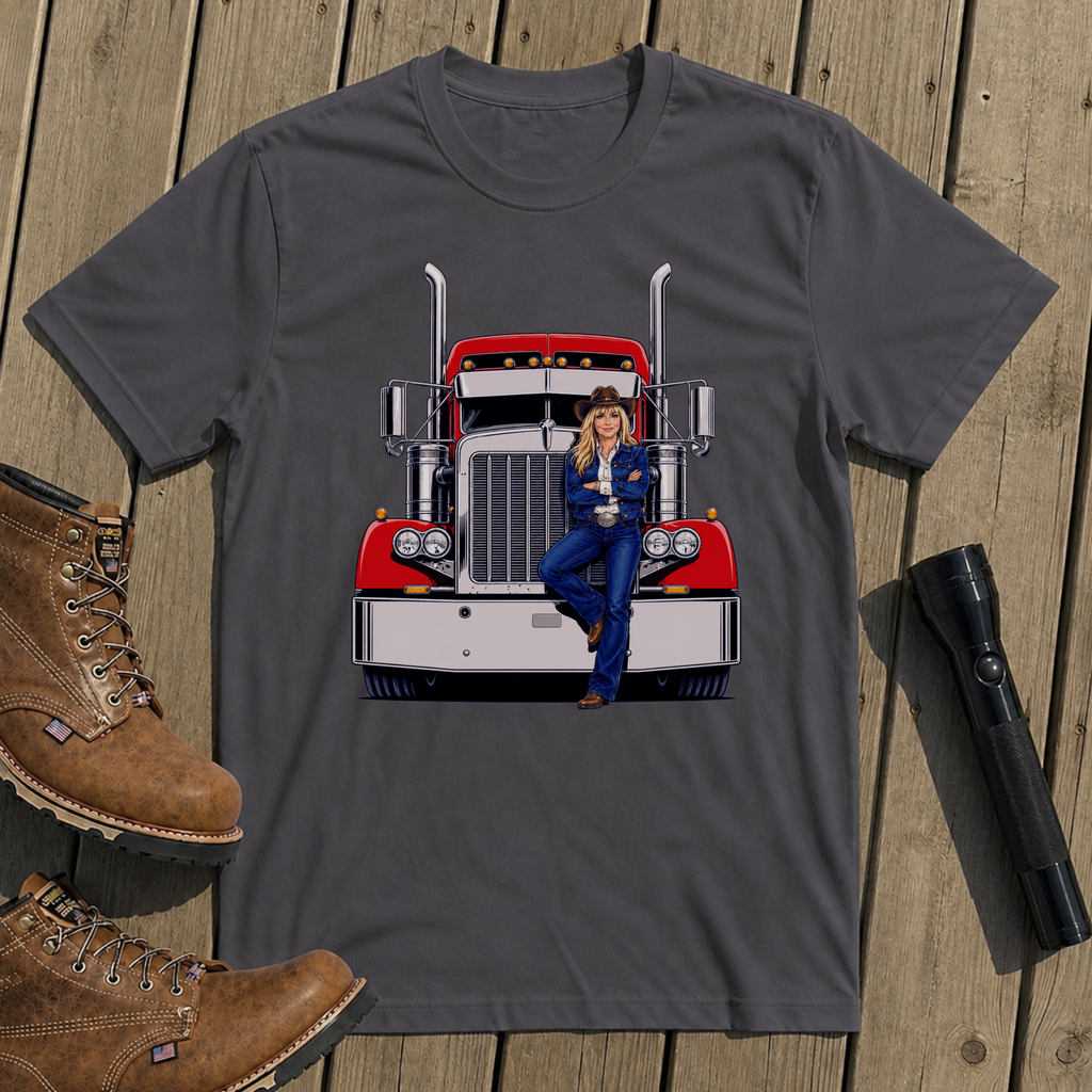 Red Rig Portrait T-Shirt