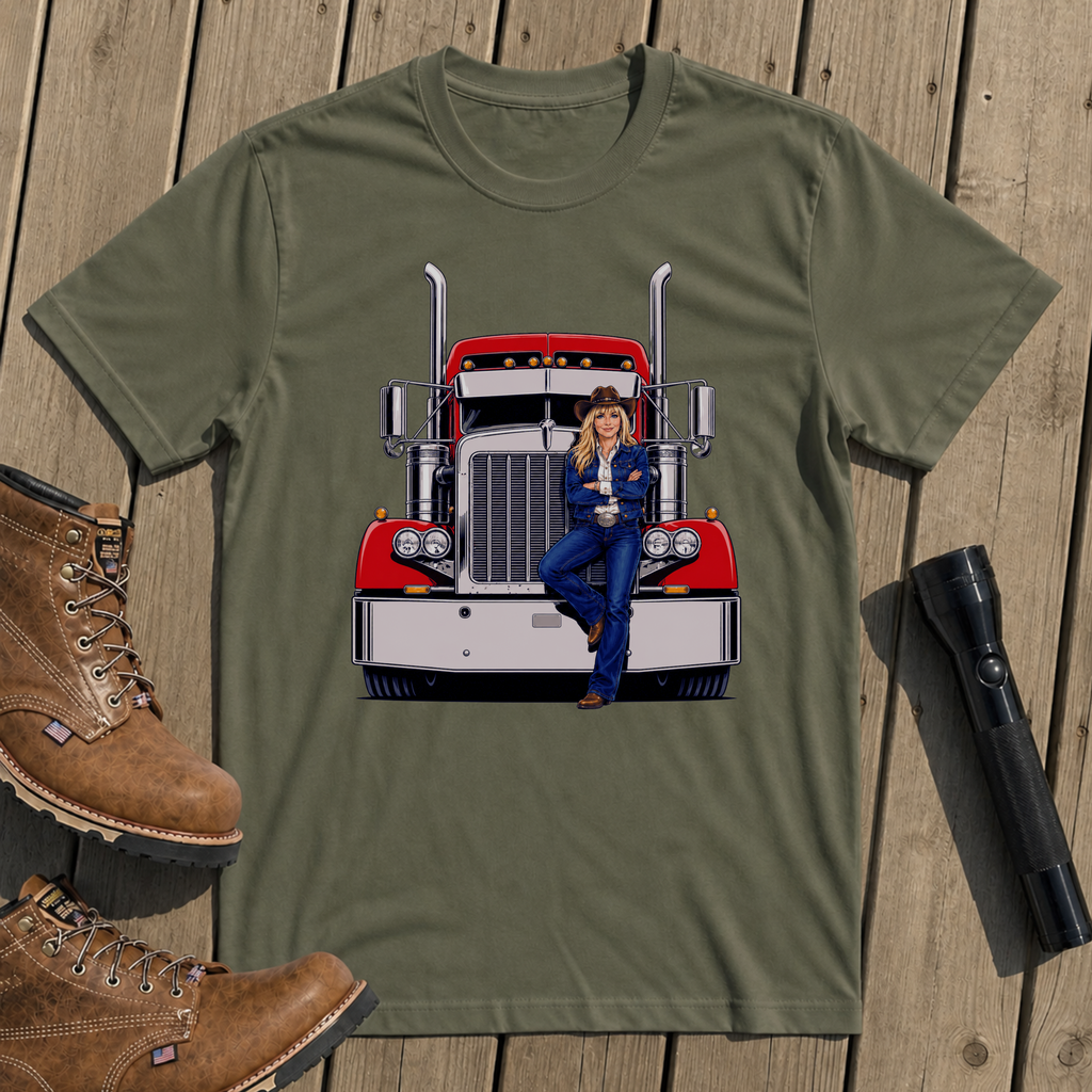 Red Rig Portrait T-Shirt