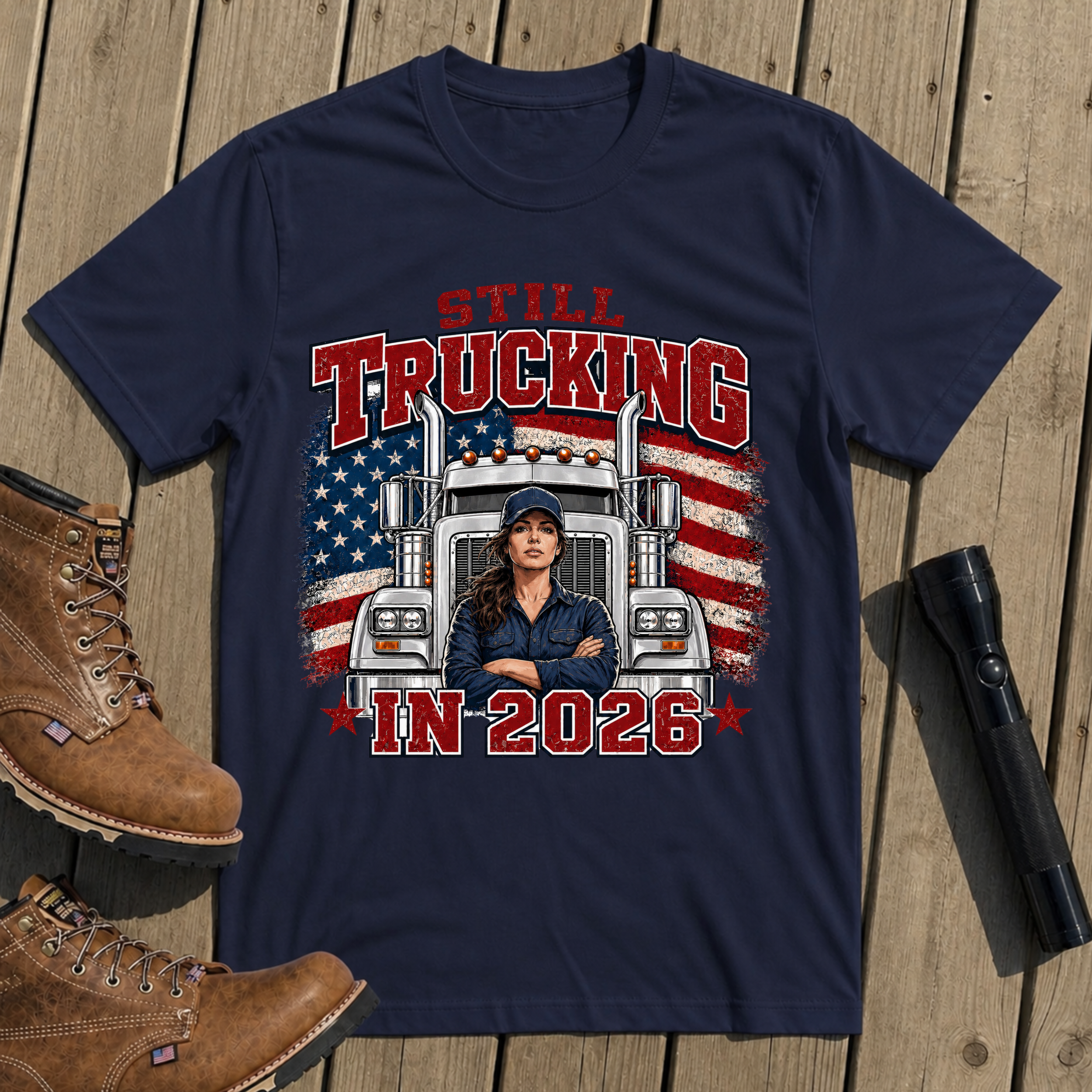 Still Trucking Silver Classic Portrait T-Shirt
