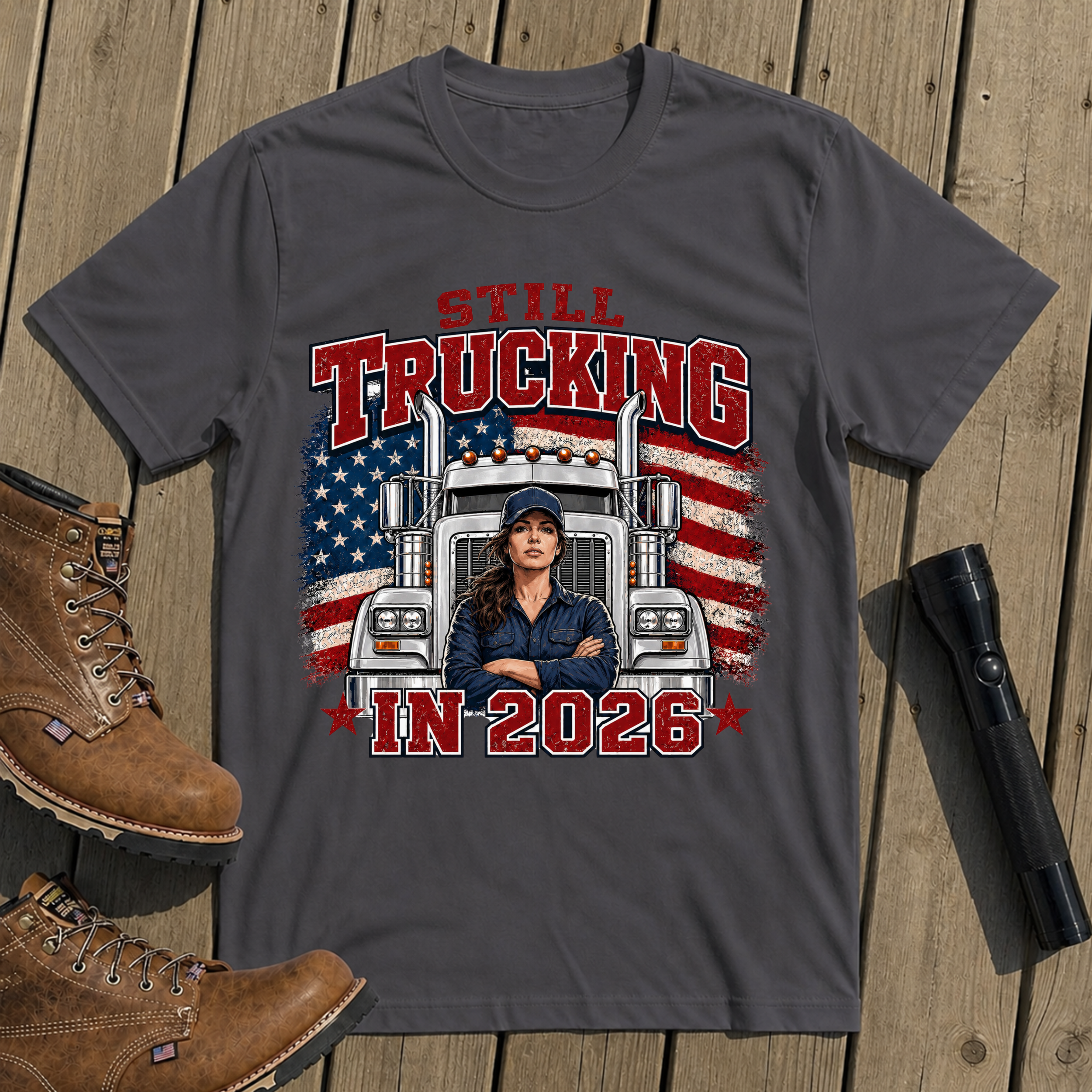 Still Trucking Silver Classic Portrait T-Shirt