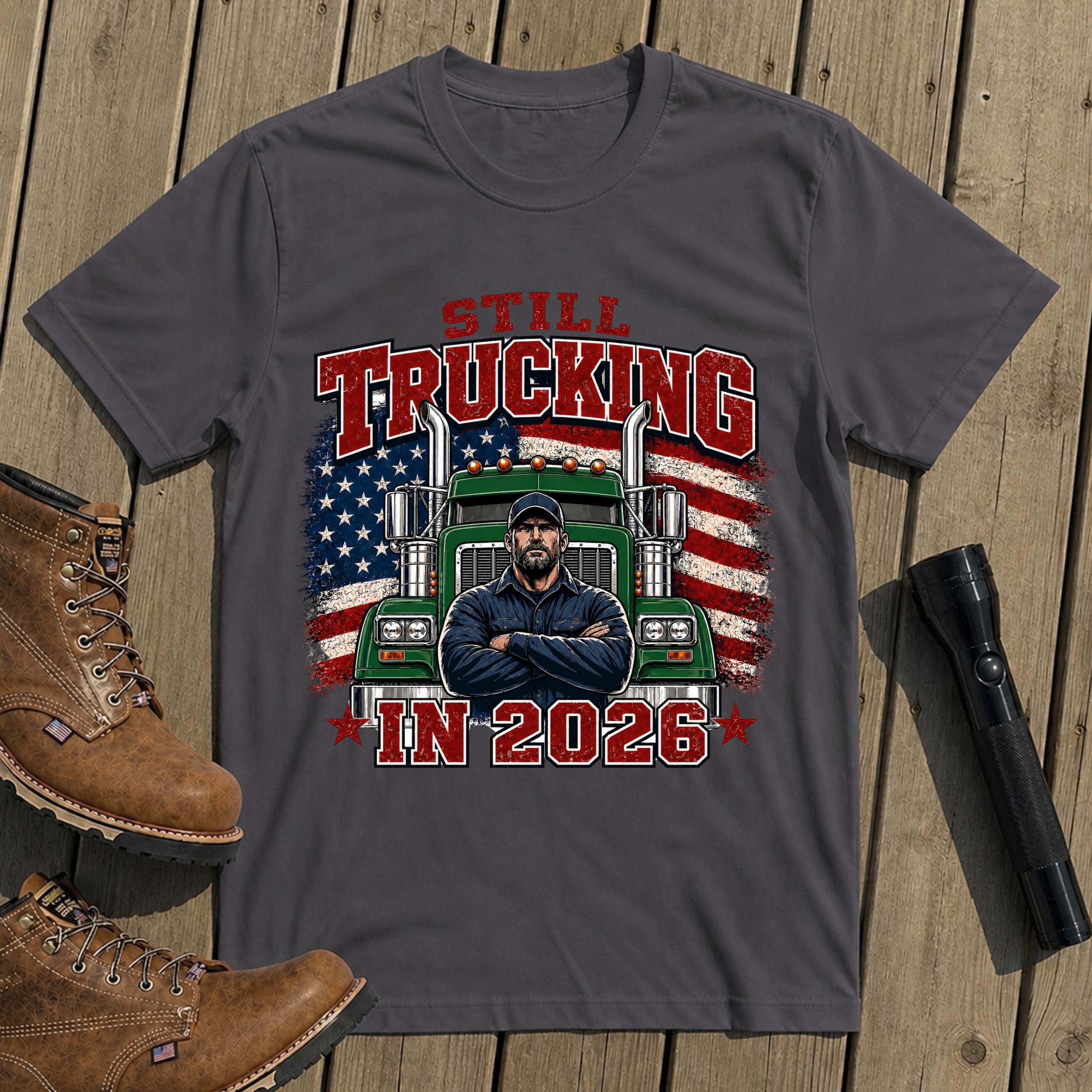 Still Trucking Green Classic T-Shirt