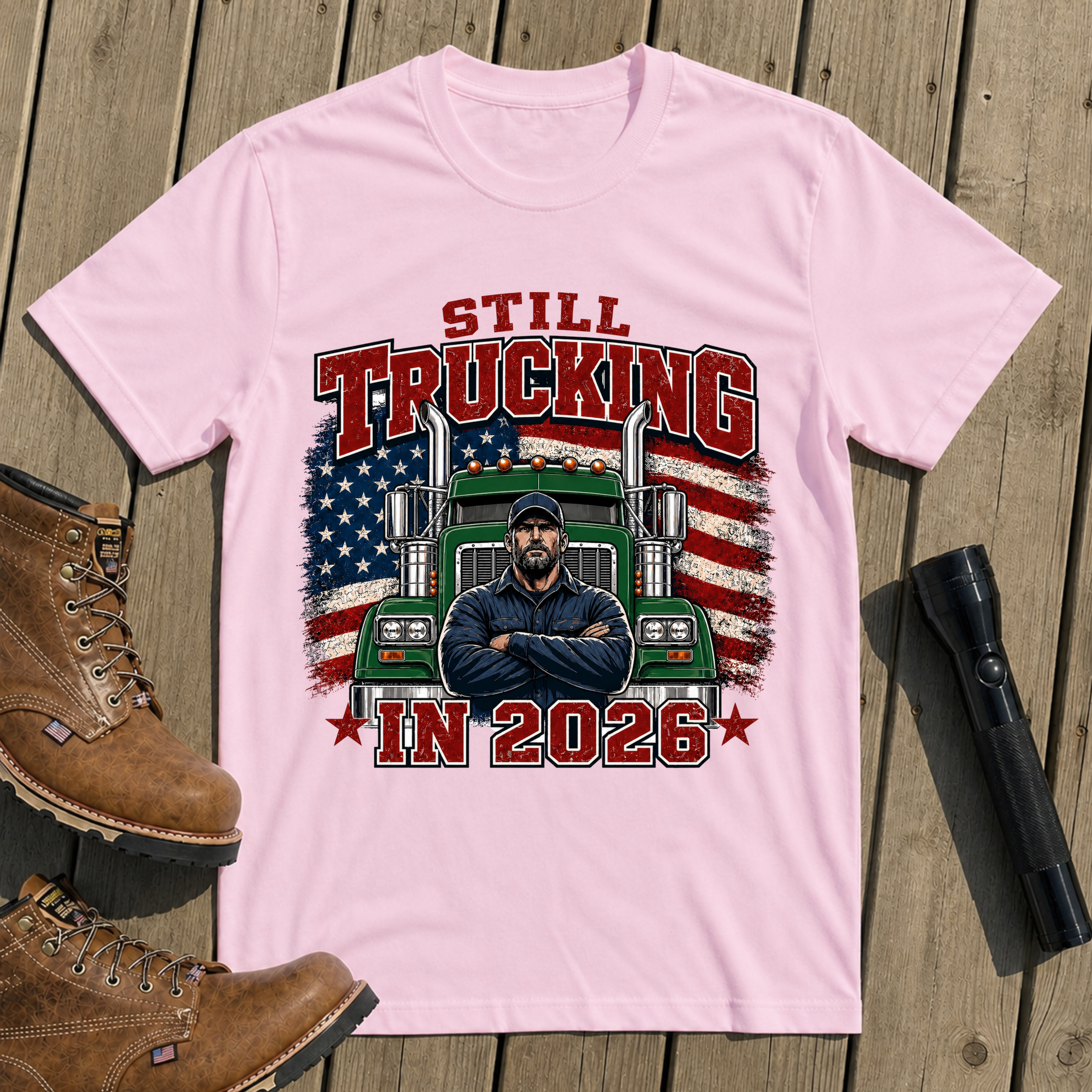 Still Trucking Green Classic T-Shirt