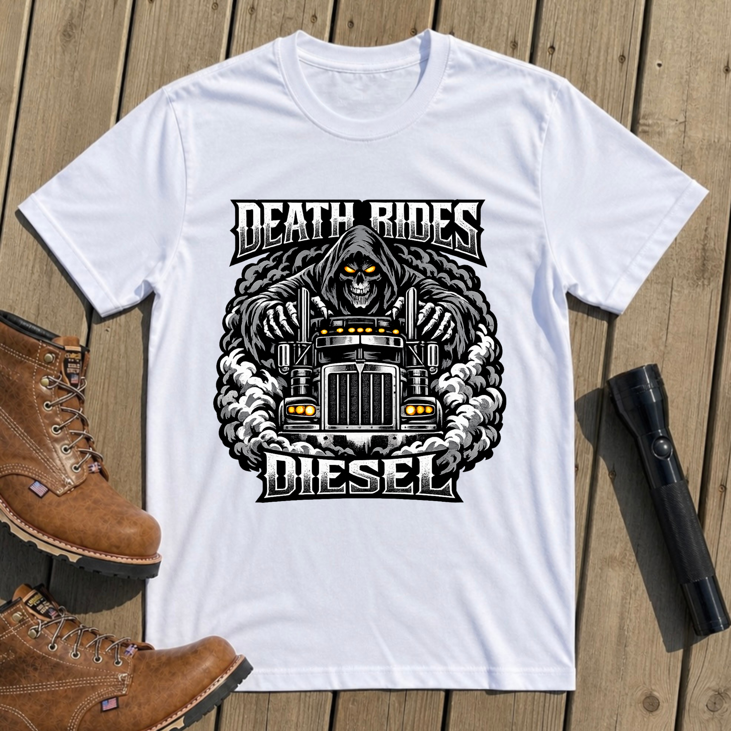 Death Rides Diesel T-Shirt