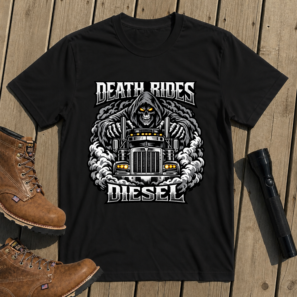 Death Rides Diesel T-Shirt