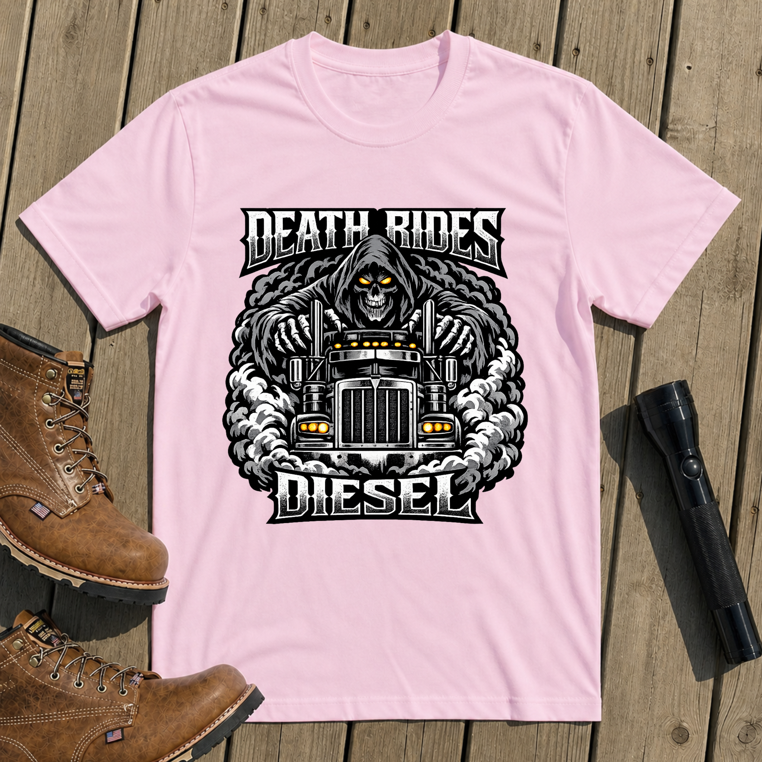 Death Rides Diesel T-Shirt