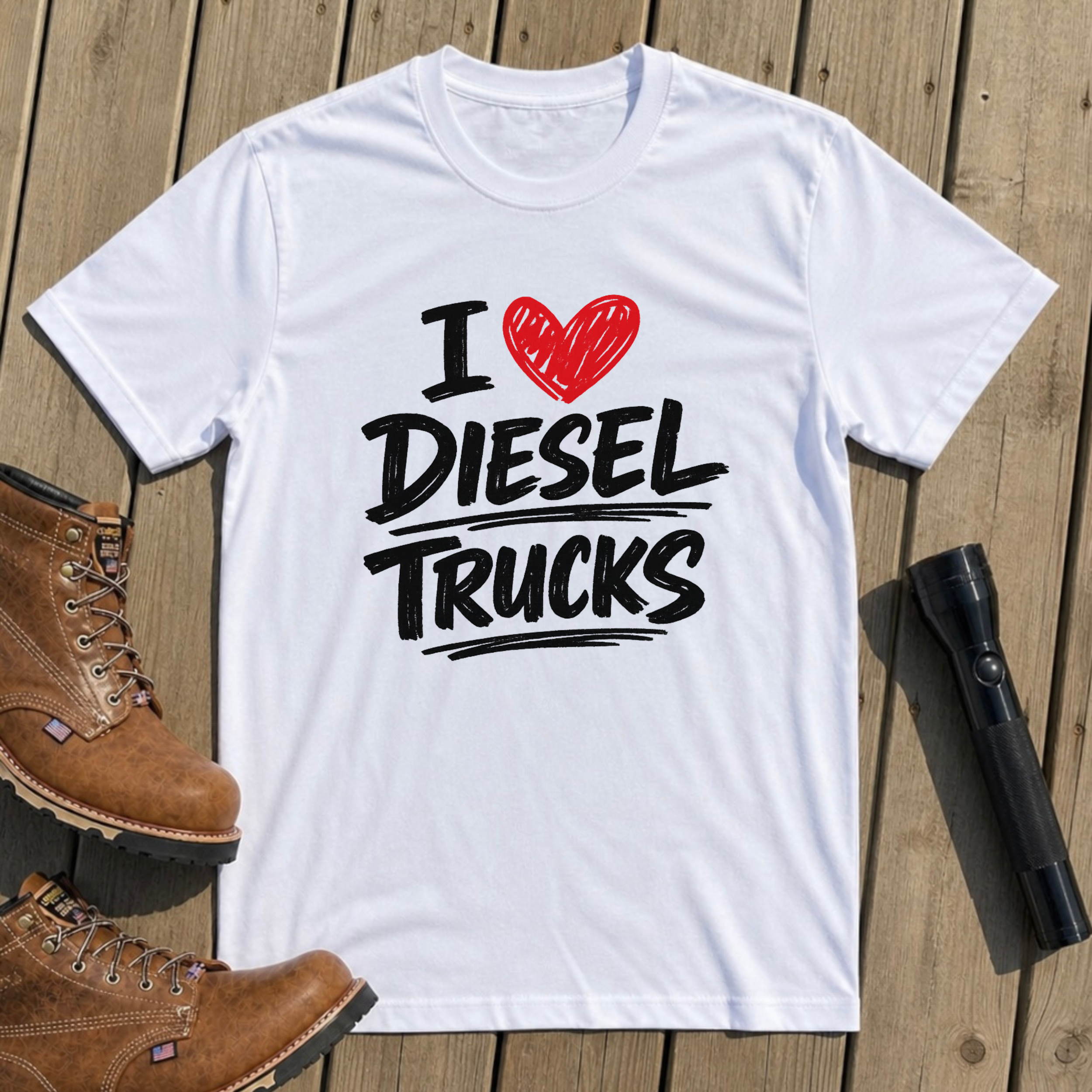 I Love Diesel Trucks T-Shirt