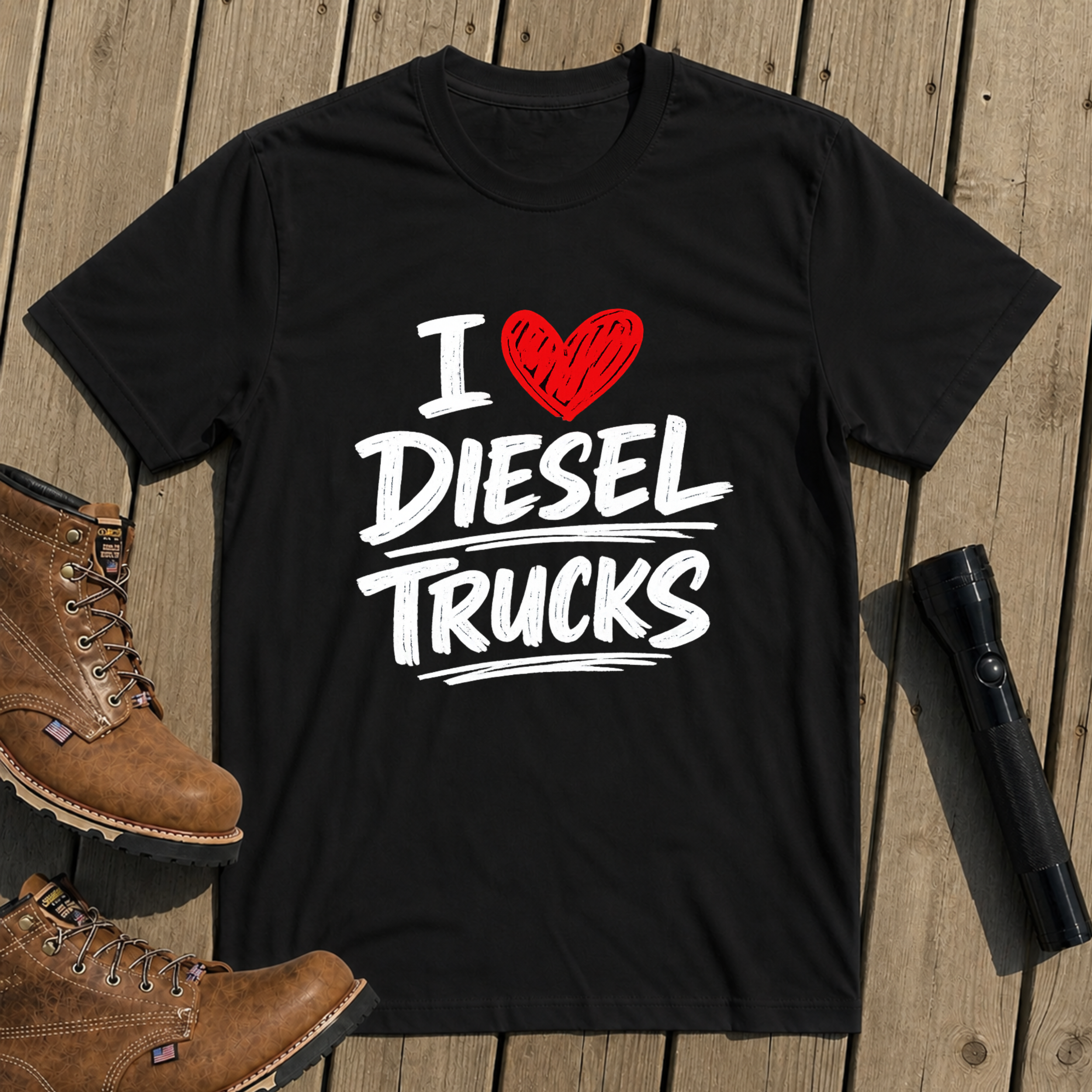 I Love Diesel Trucks T-Shirt