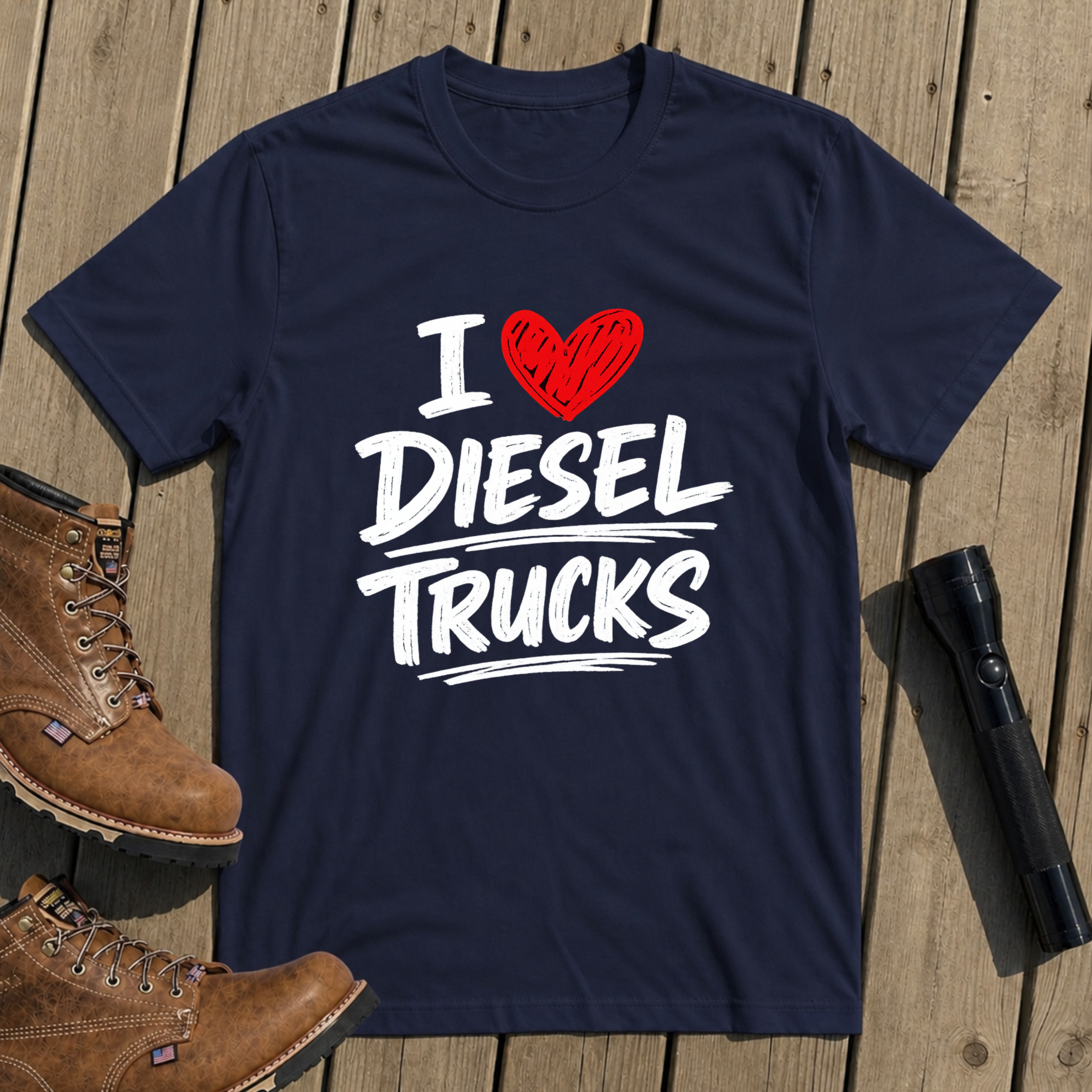 I Love Diesel Trucks T-Shirt