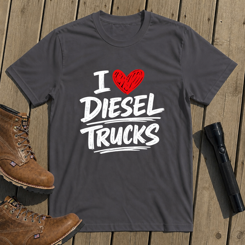 I Love Diesel Trucks T-Shirt