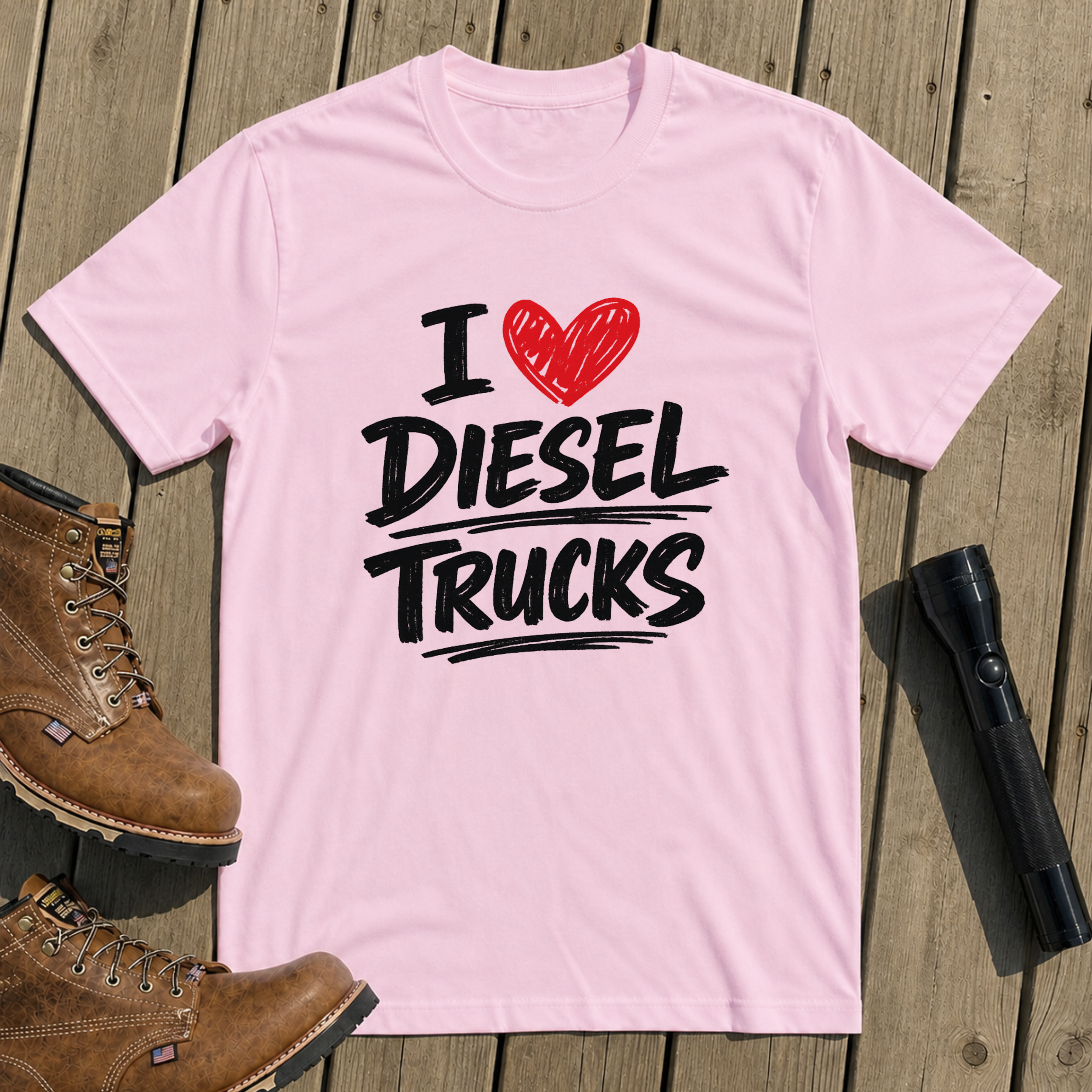 I Love Diesel Trucks T-Shirt