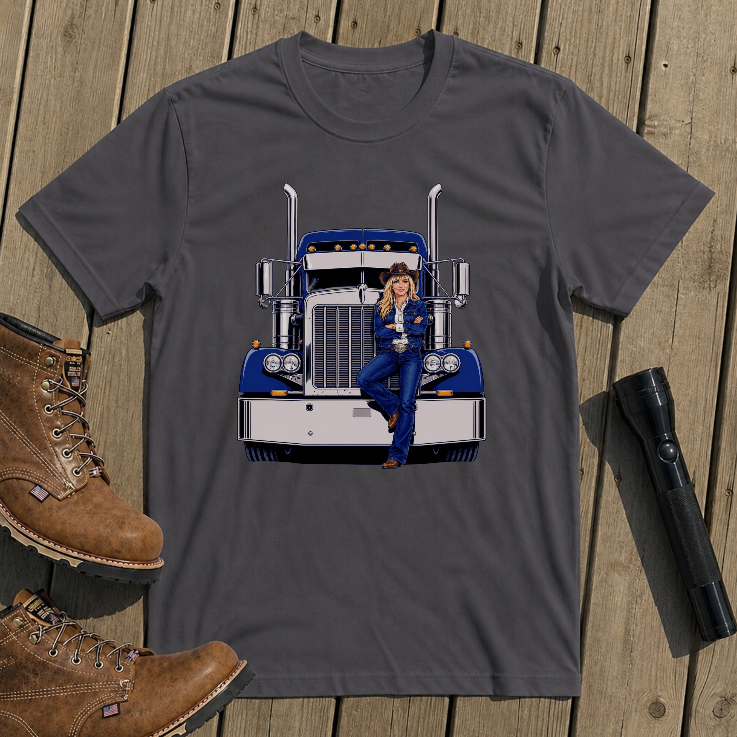 Blue Rig Portrait T-Shirt