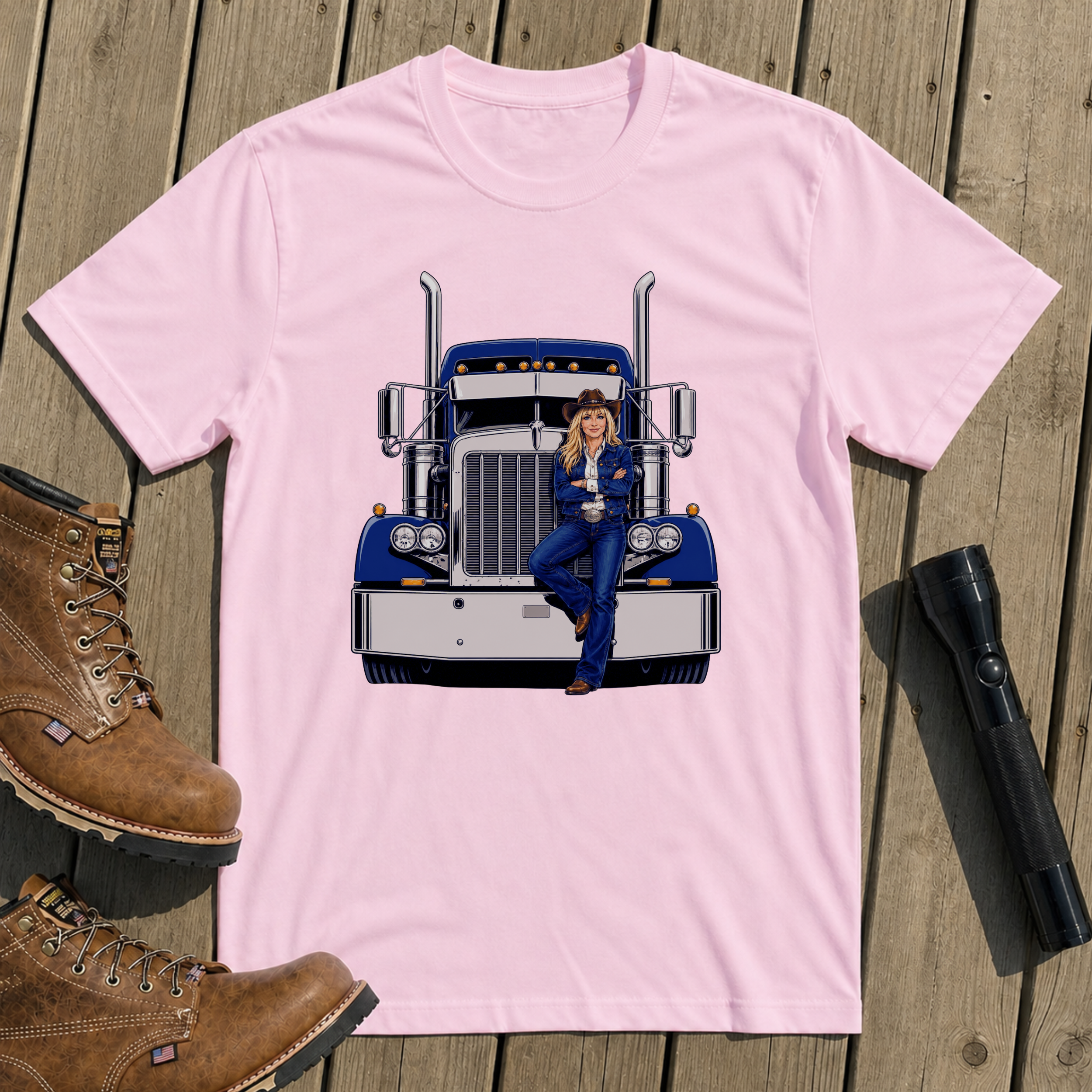 Blue Rig Portrait T-Shirt