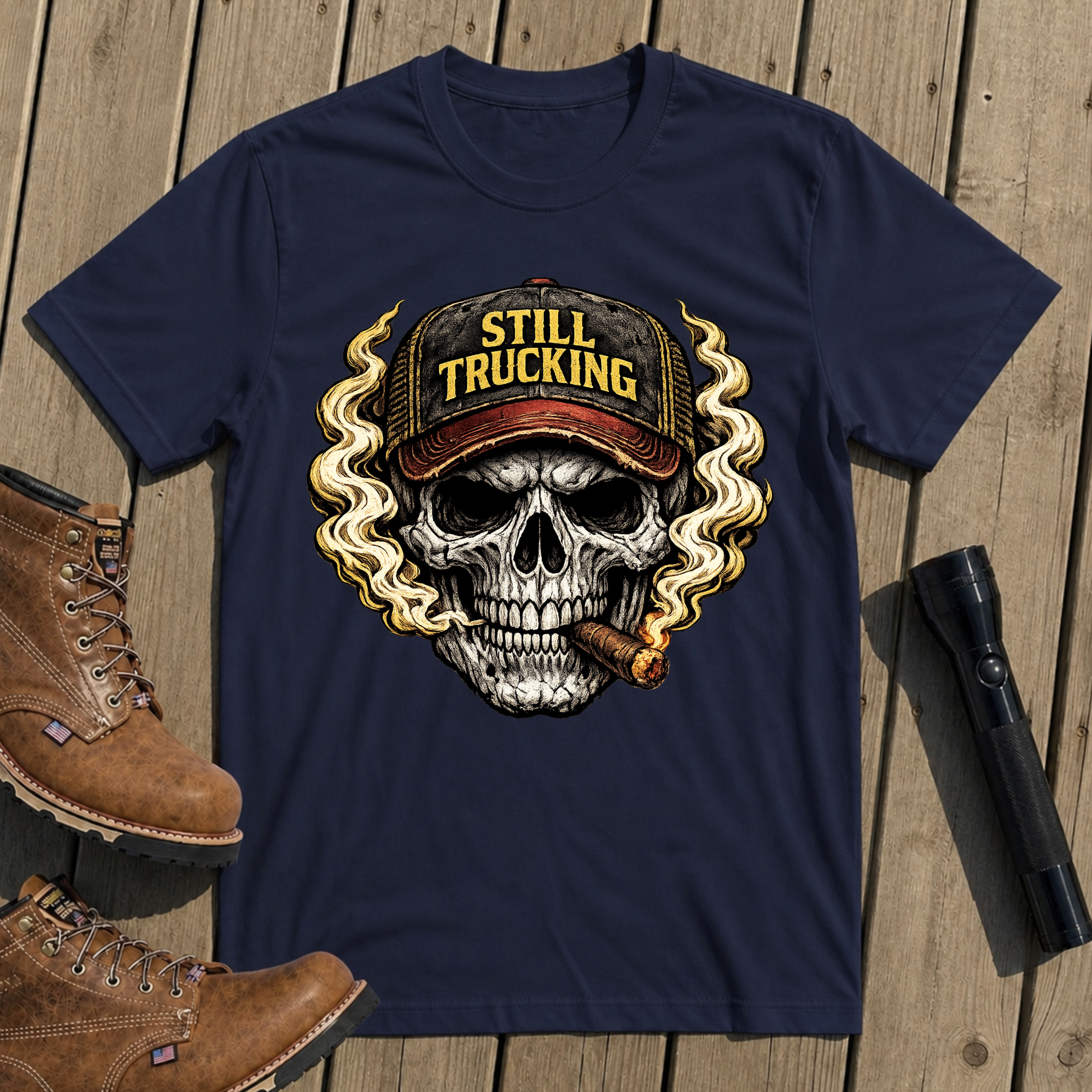 Still Trucking Skull T-Shirt