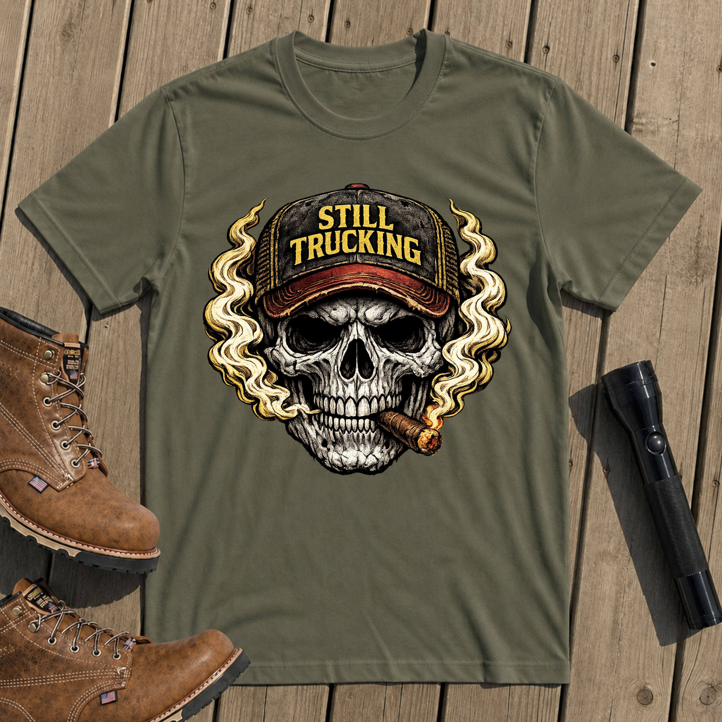 Still Trucking Skull T-Shirt