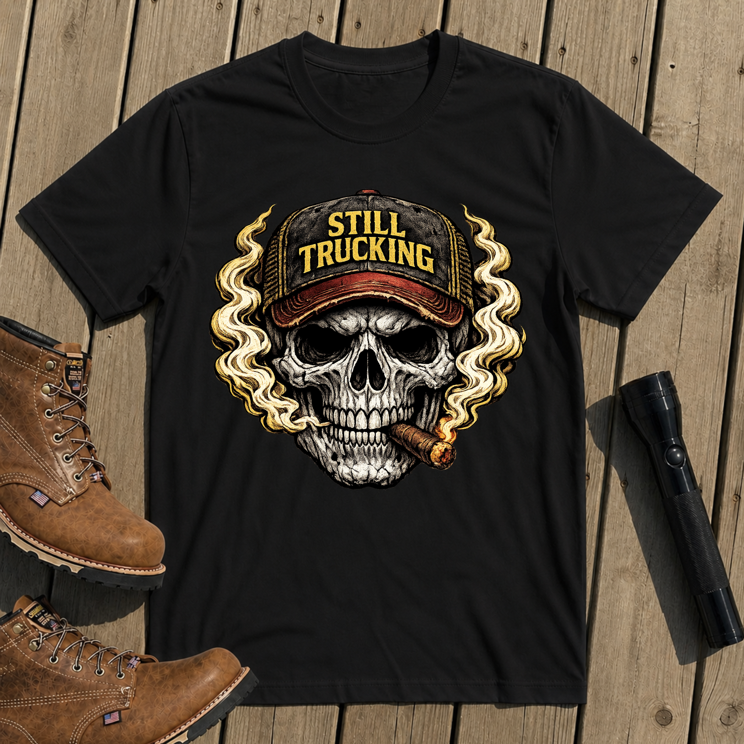 Still Trucking Skull T-Shirt