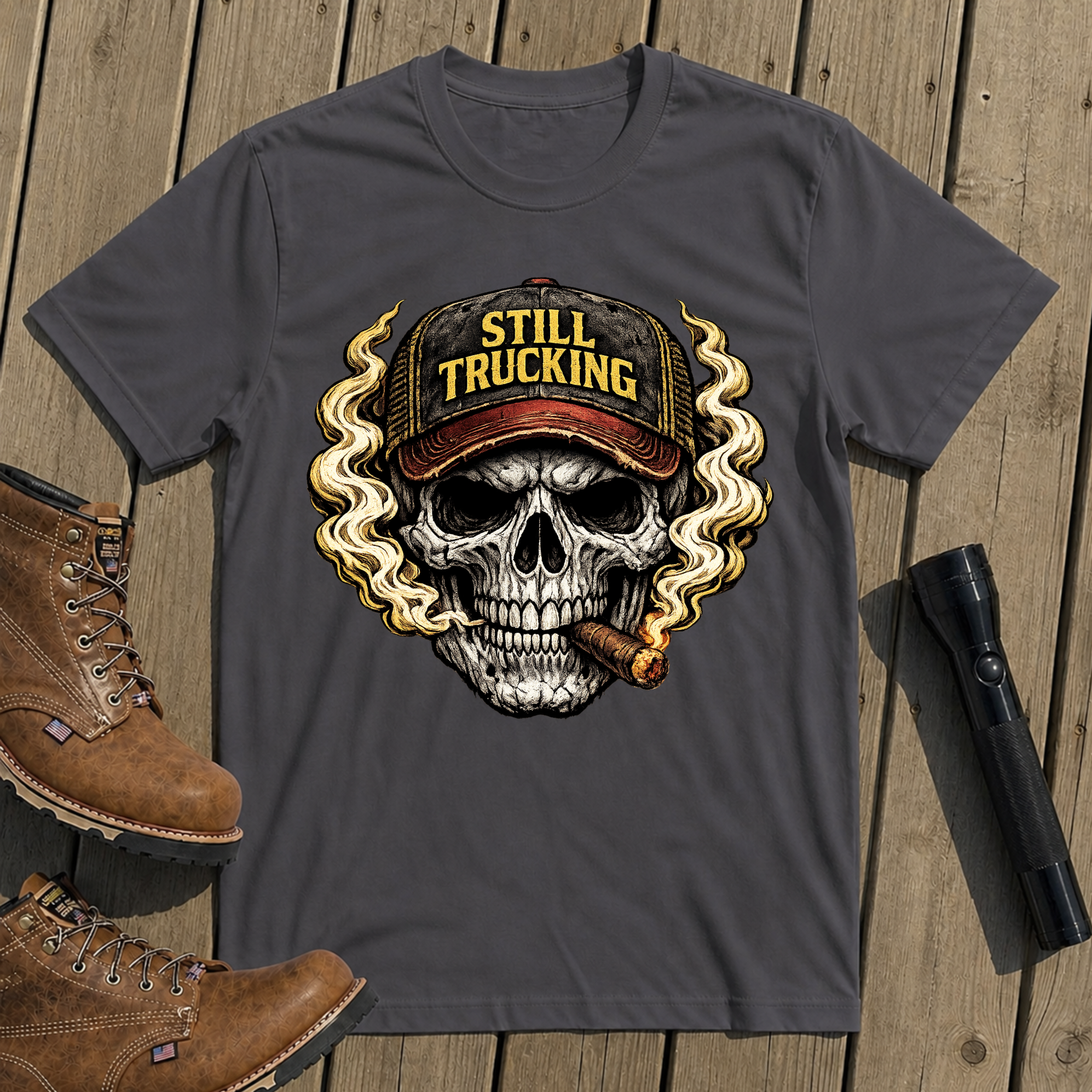 Still Trucking Skull T-Shirt