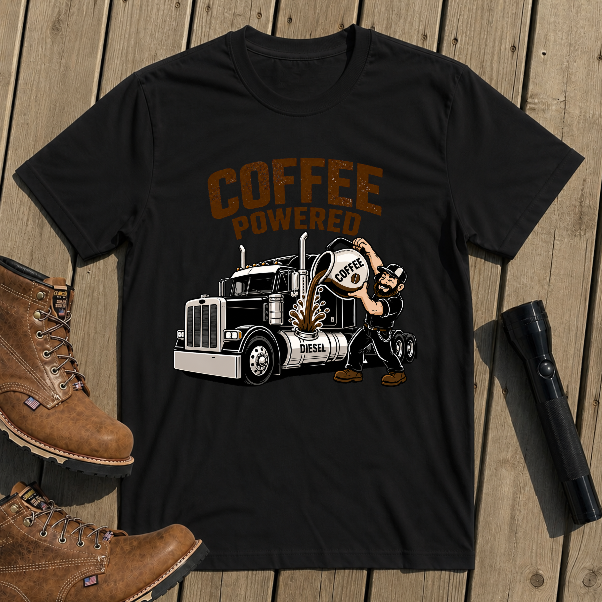 Coffee Powered Diesel T-Shirt