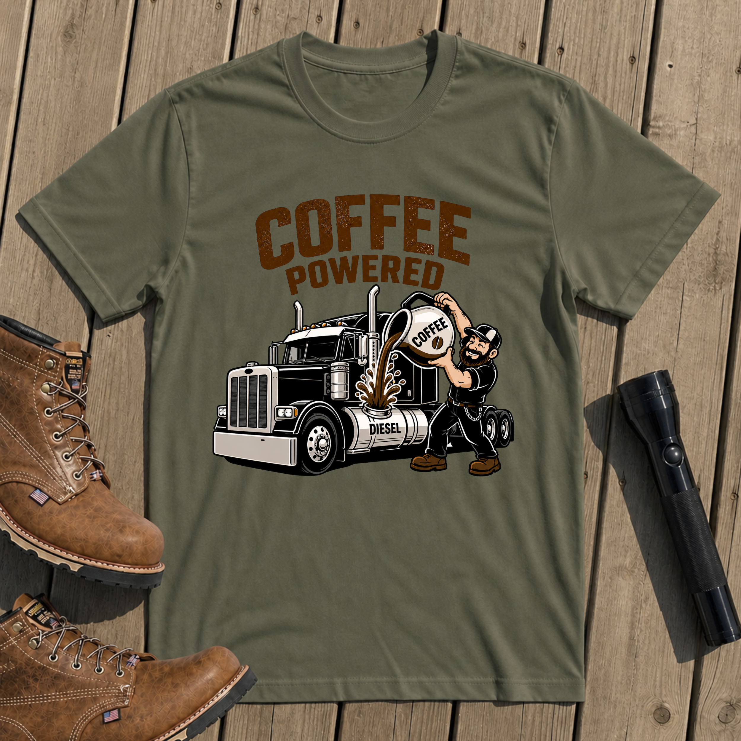 Coffee Powered Diesel T-Shirt