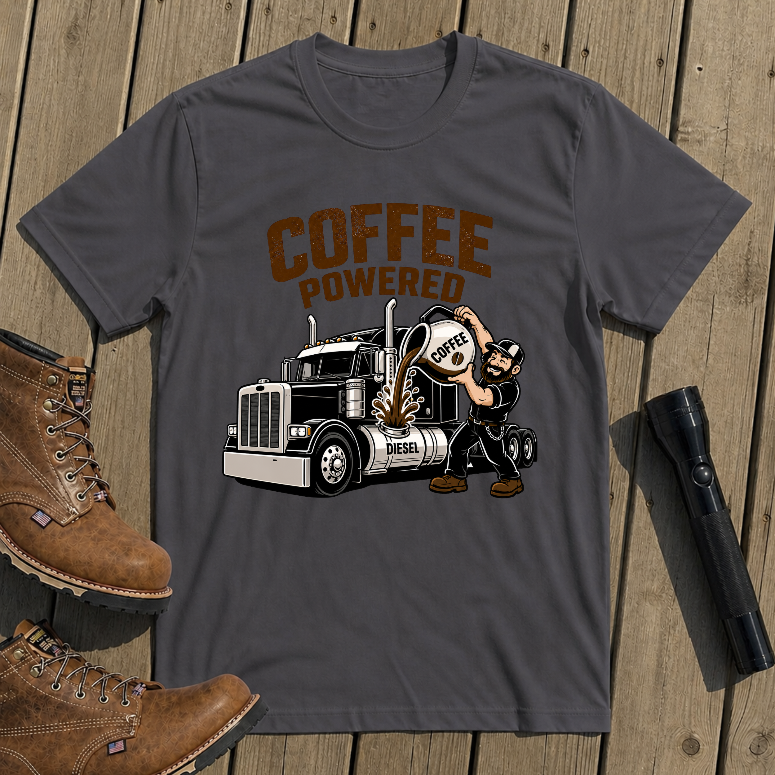 Coffee Powered Diesel T-Shirt