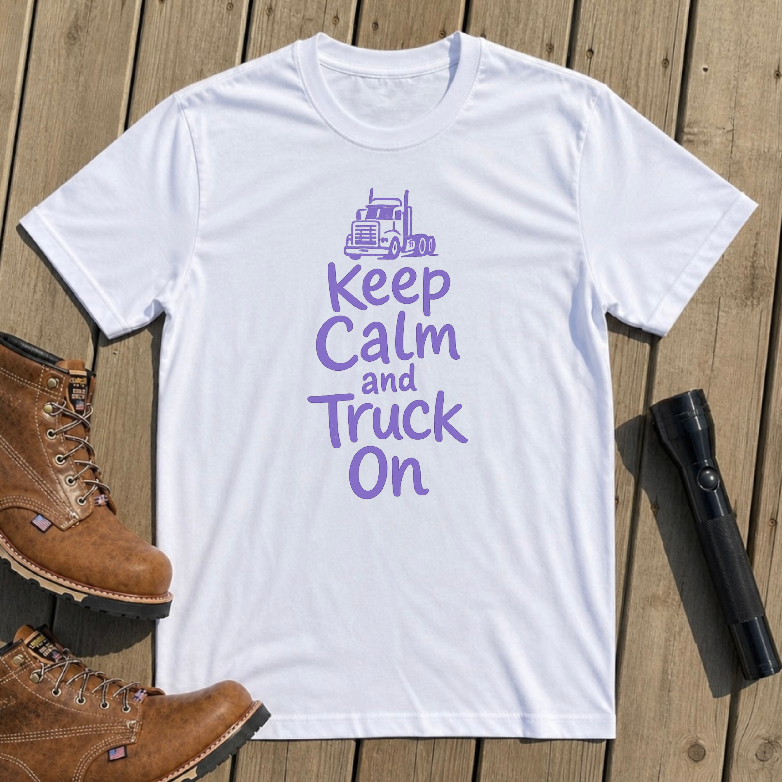 Keep Calm Trucker T-Shirt