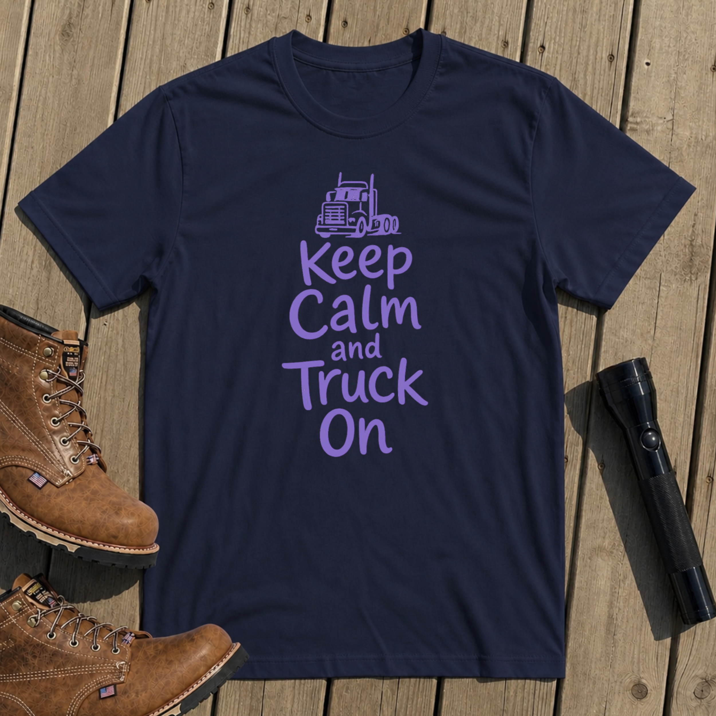 Keep Calm Trucker T-Shirt