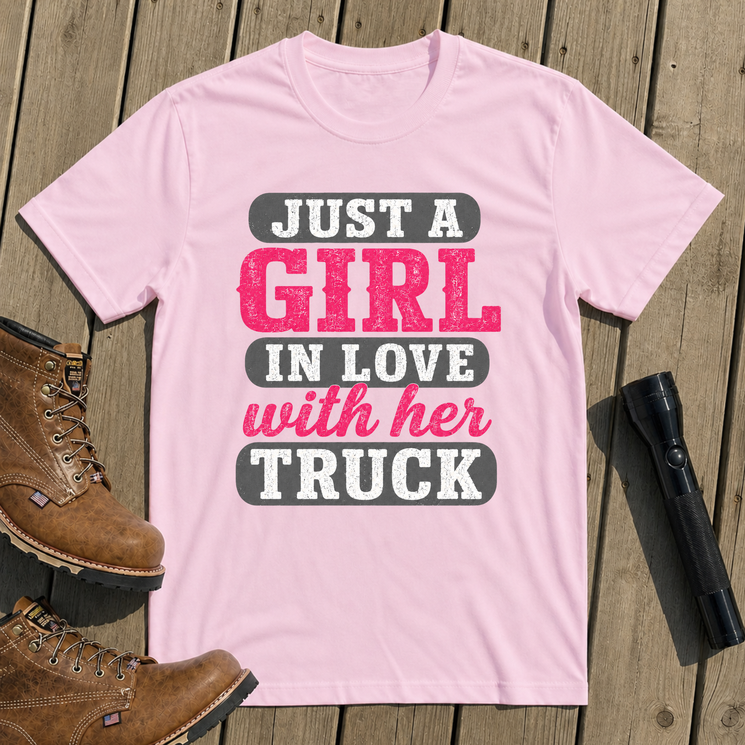 Just A Trucker Girl T-Shirt