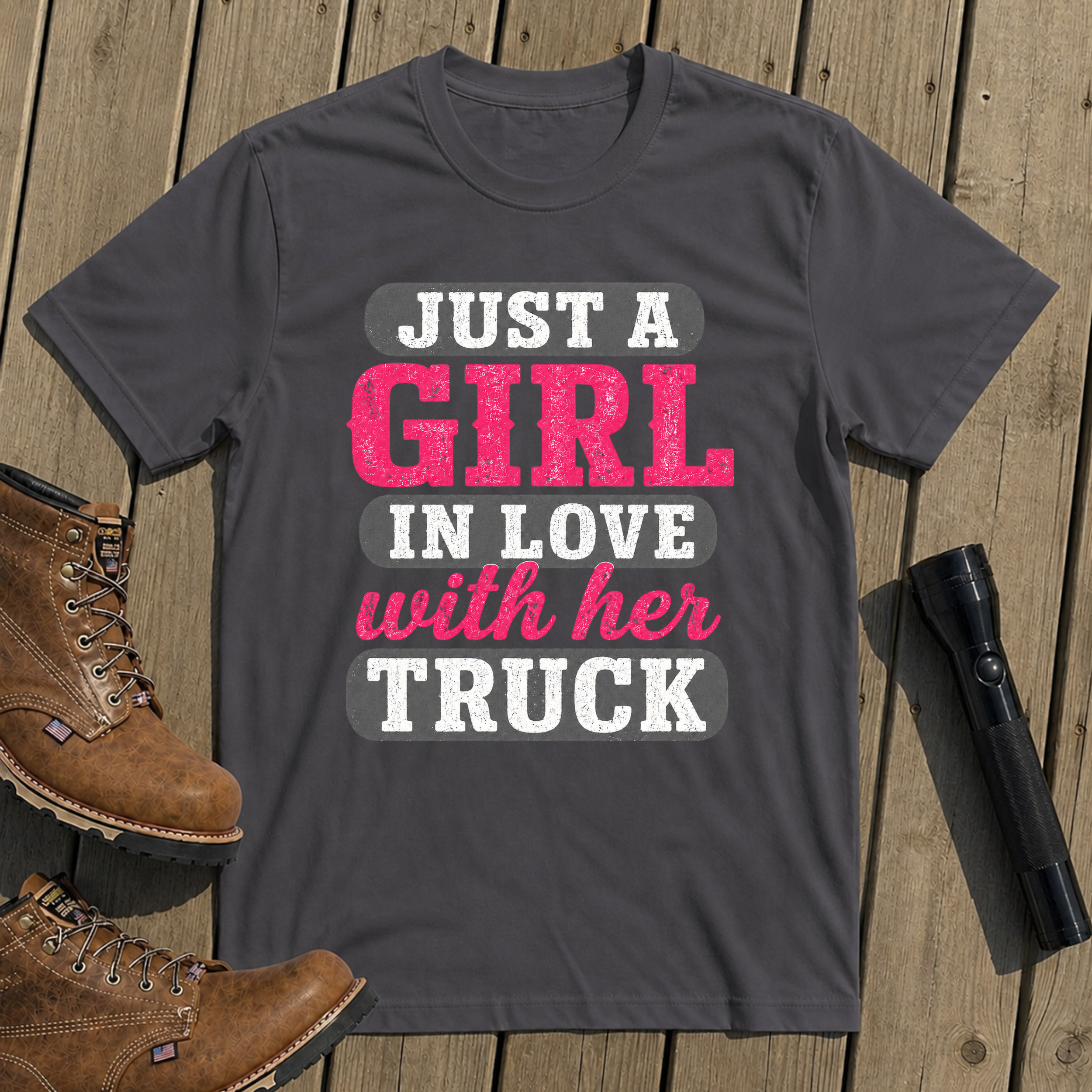 Just A Trucker Girl T-Shirt