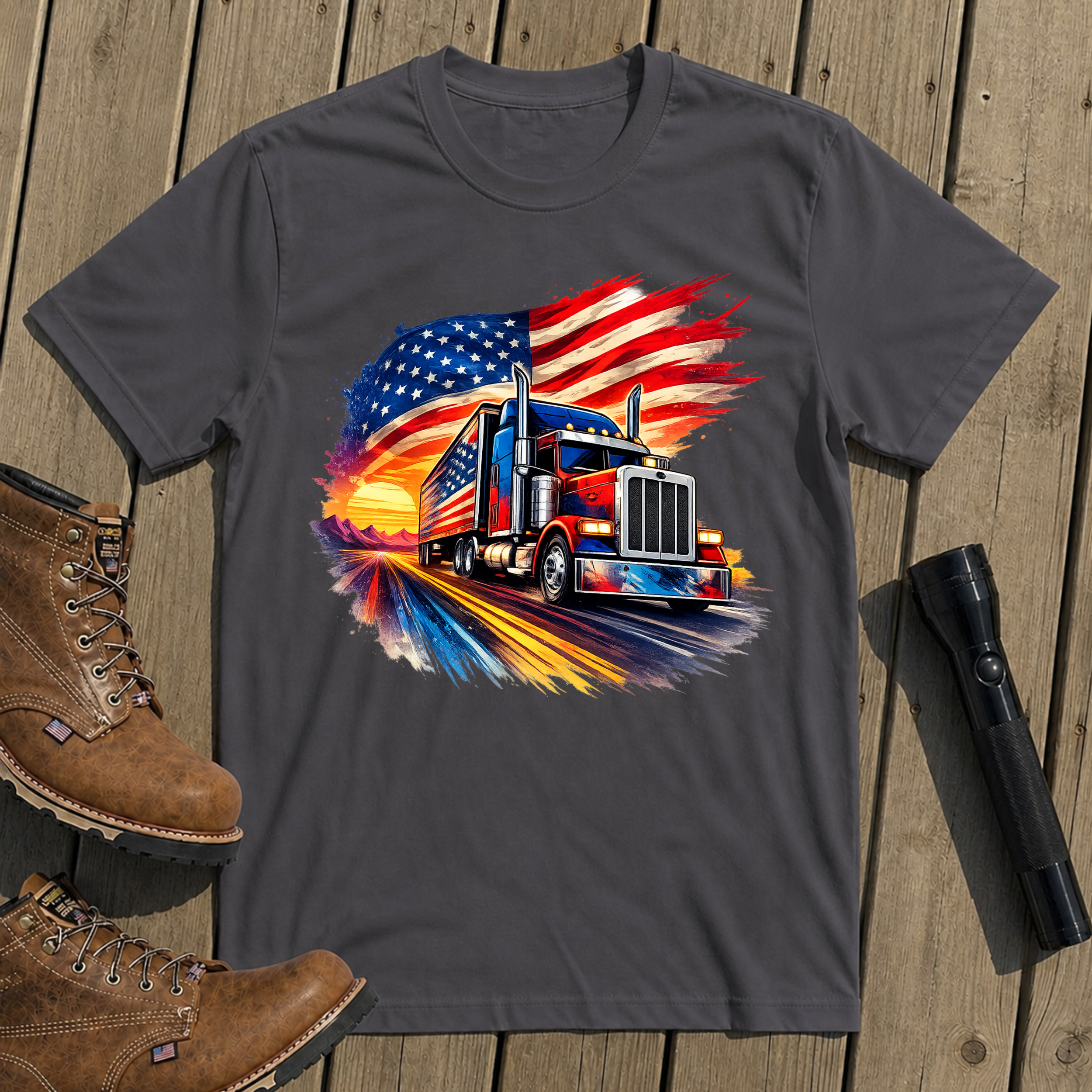 Patriot Trucker T-Shirt