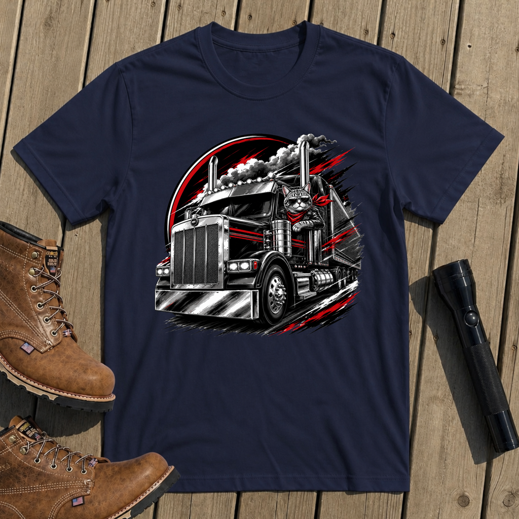 Cool Cat Trucker T-Shirt