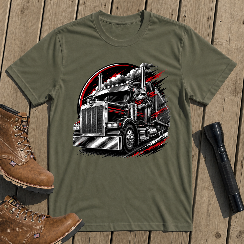 Cool Cat Trucker T-Shirt