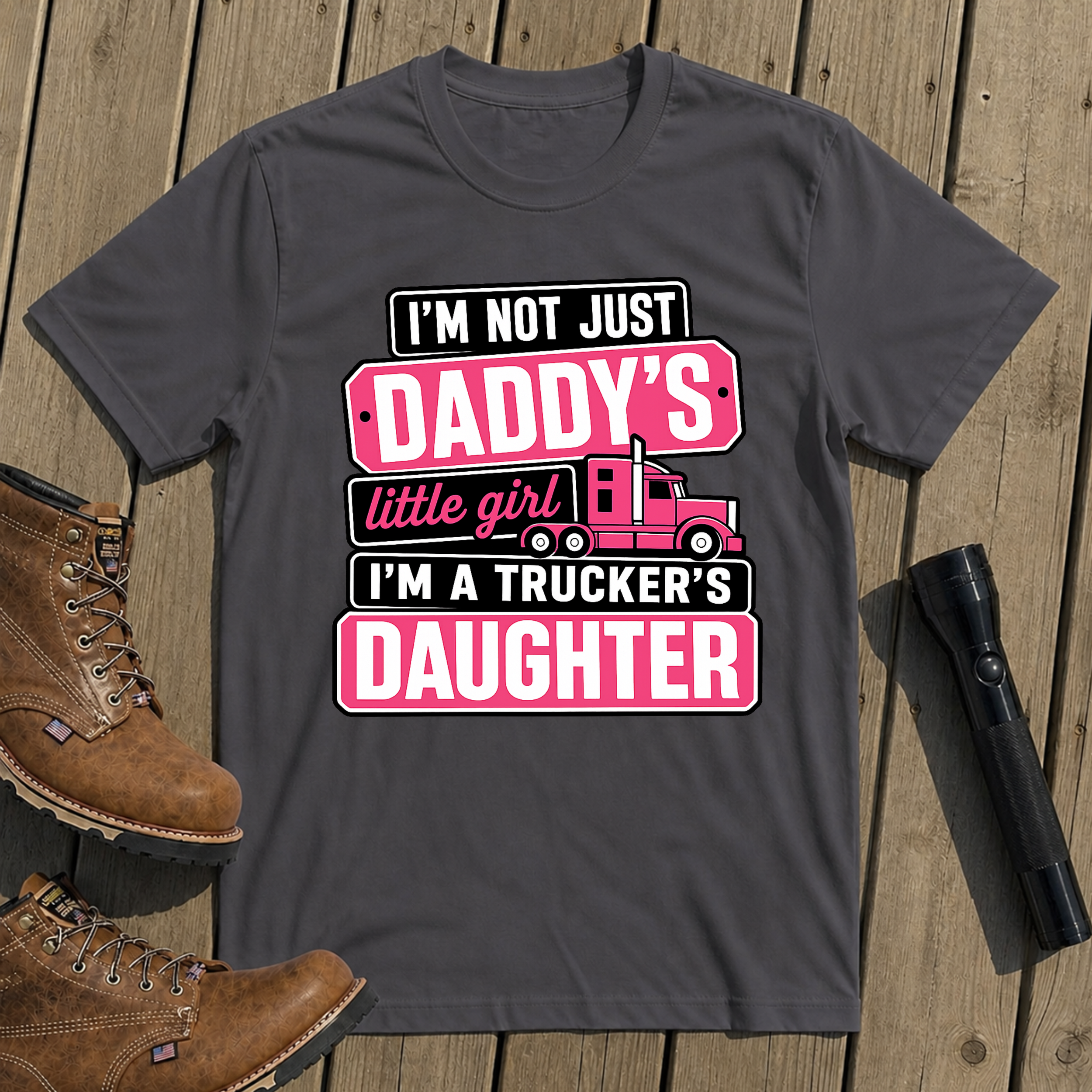Daddy’s Trucker Girl T Shirt